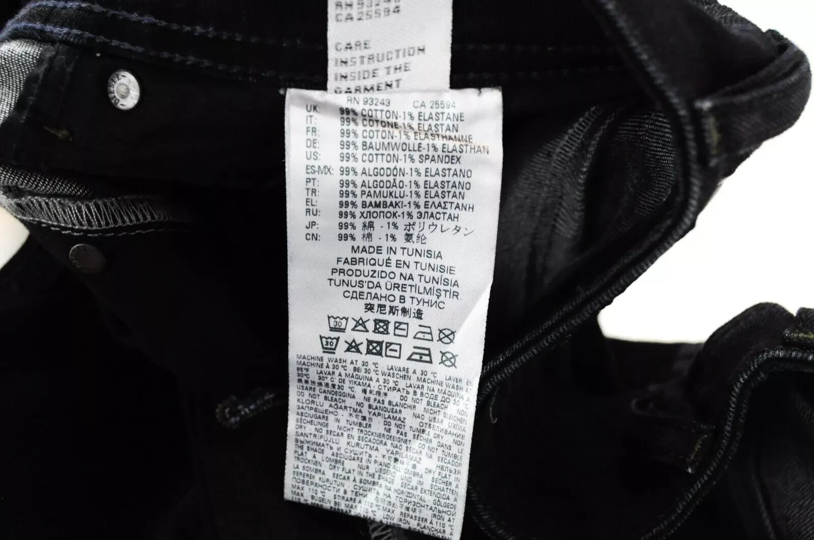 DIESEL Belther-R R46D8 vyriški džinsai W29/L32 Slim Taper tamsiai mėlyni, tamprūs 