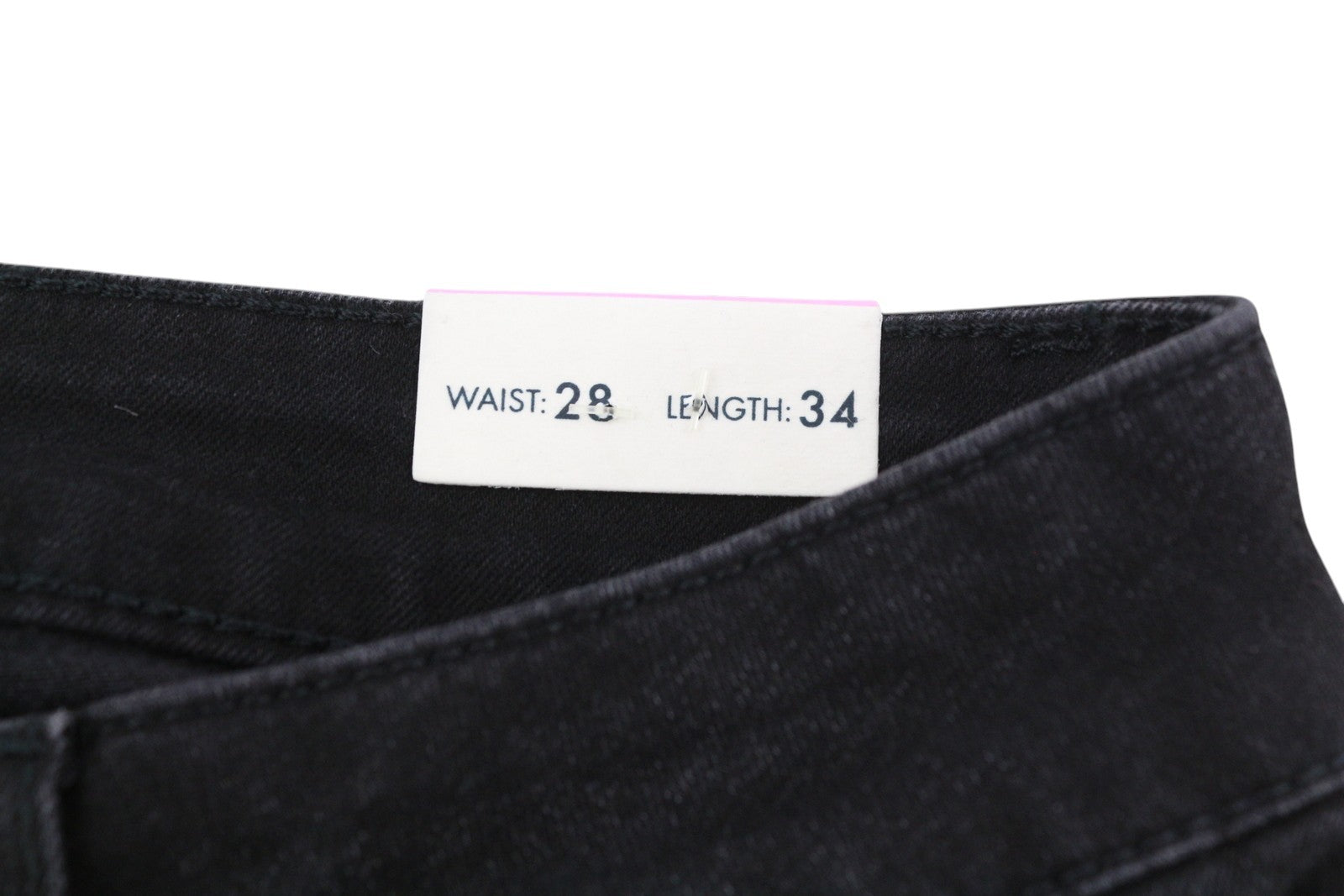 LIU JO Repot Women Jeans W28/L34 Black Washed Bootcut Fit High Waist Rhinestone