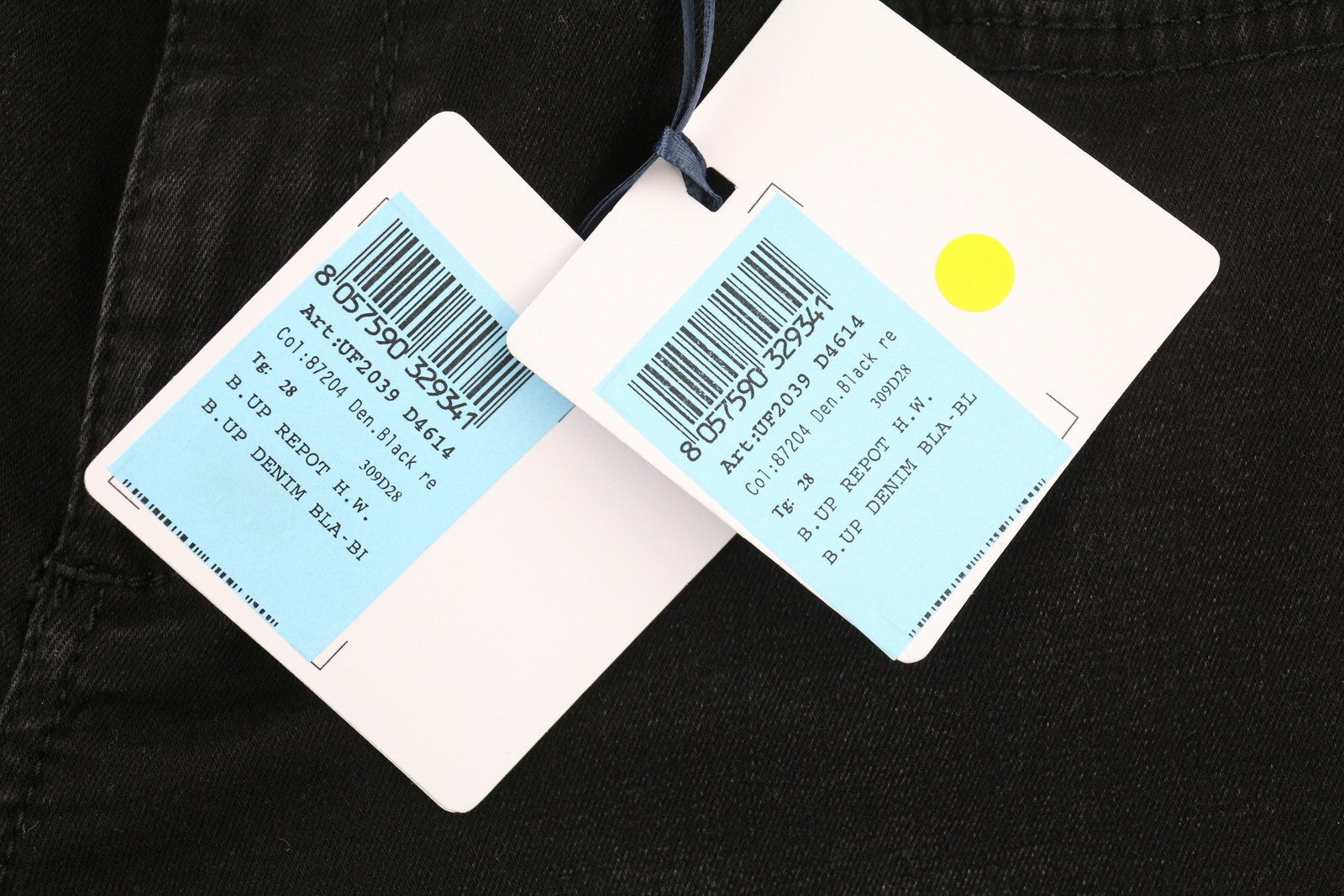 LIU JO Repot Women Jeans W28/L34 Black Washed Bootcut Fit High Waist Rhinestone