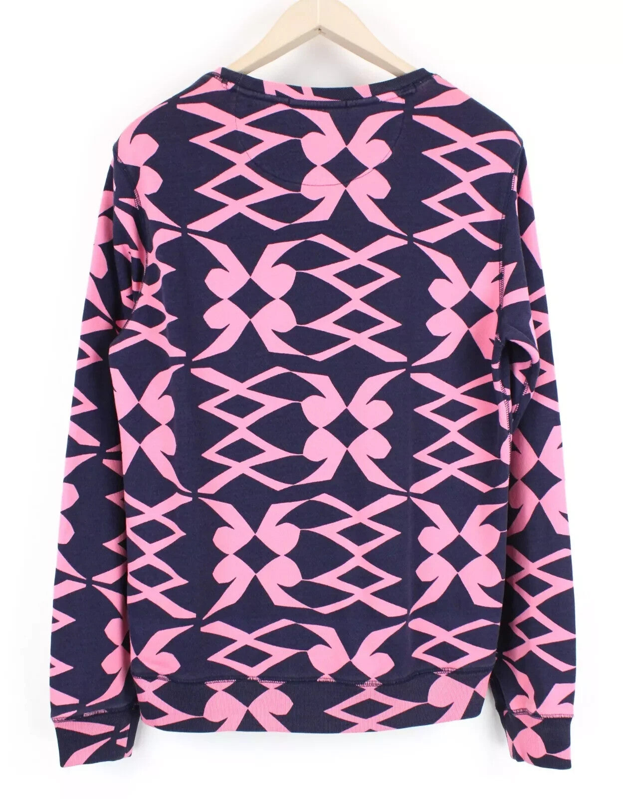 SCOTCH &amp; SODA Blauw vyriškas džemperis M, rožinis, tamsiai mėlynas, raštuotas, dažytas medvilninis marškinėliais 