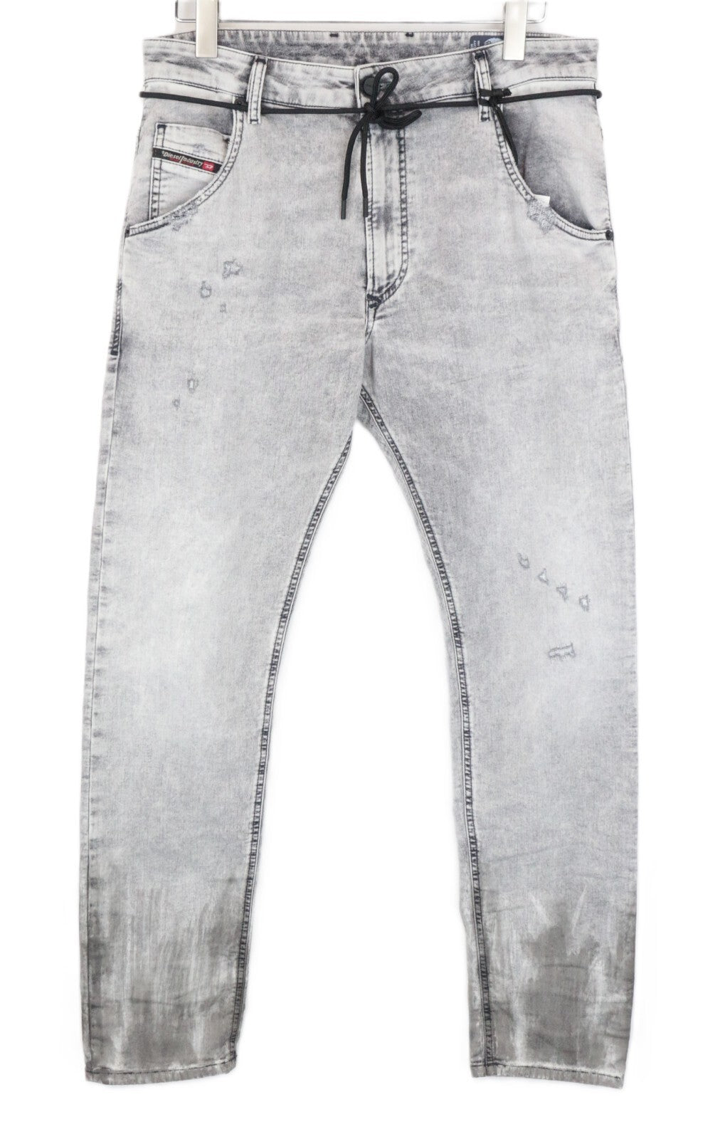 DIESEL Krooley-X-SP-Ne 0091H vyriški džinsai W32 pilki ploni morkų spalvos 