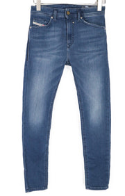 DIESEL Spender-Ne 069HC vyriški džinsai W26 su užtrauktuku, mėlyni, aptempti 