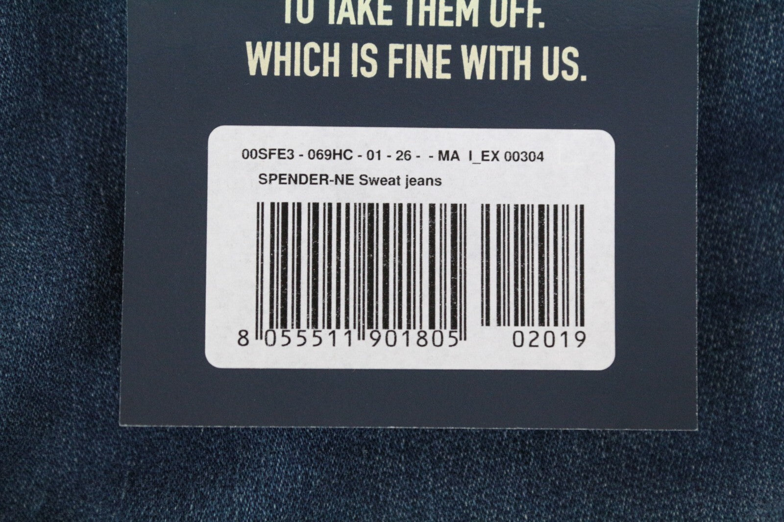 DIESEL Spender-Ne 069HC vyriški džinsai W26 su užtrauktuku, mėlyni, aptempti 