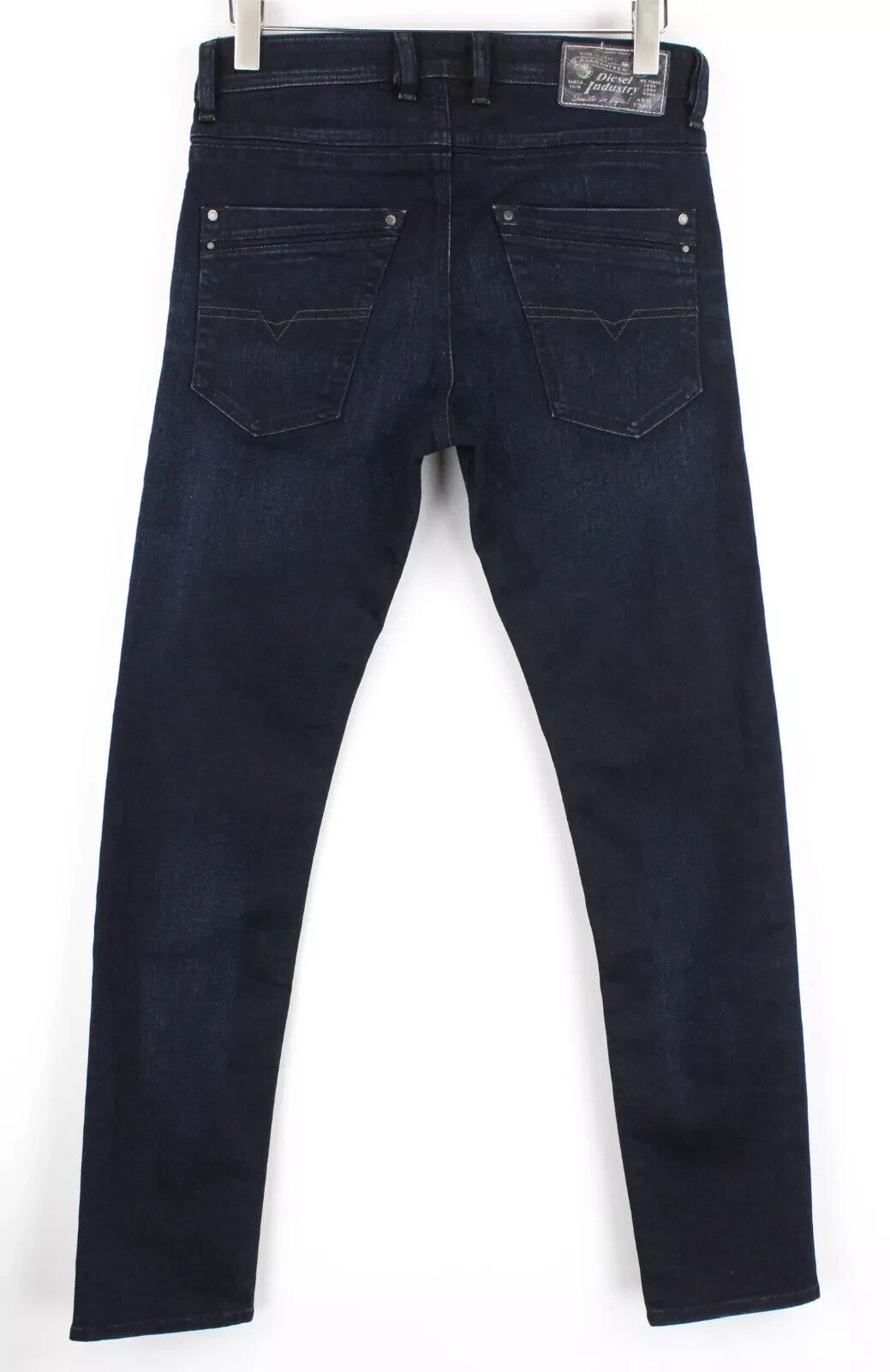 DIESEL Krayver R46D8 vyriški džinsai W28/L32 Slim morkų spalvos, tamsiai mėlyni, tamprūs 
