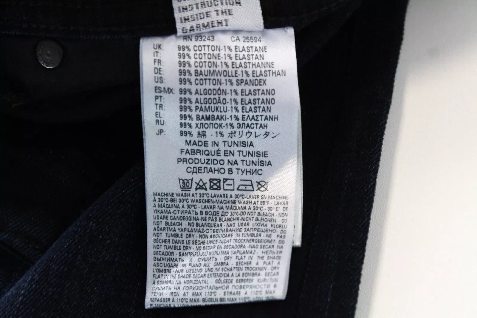 DIESEL Krayver R46D8 vyriški džinsai W28/L32 Slim morkų spalvos, tamsiai mėlyni, tamprūs 