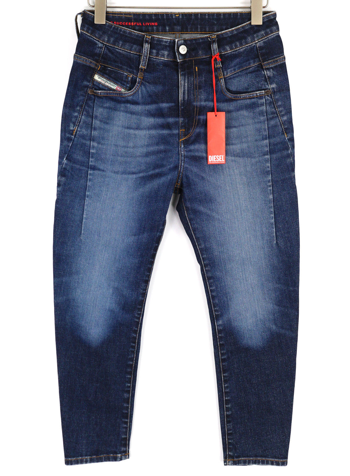 DIESEL D-Fayza 09C63 Women Jeans W26/L32 Slim Fit Ankle Washed Blue RRP€250