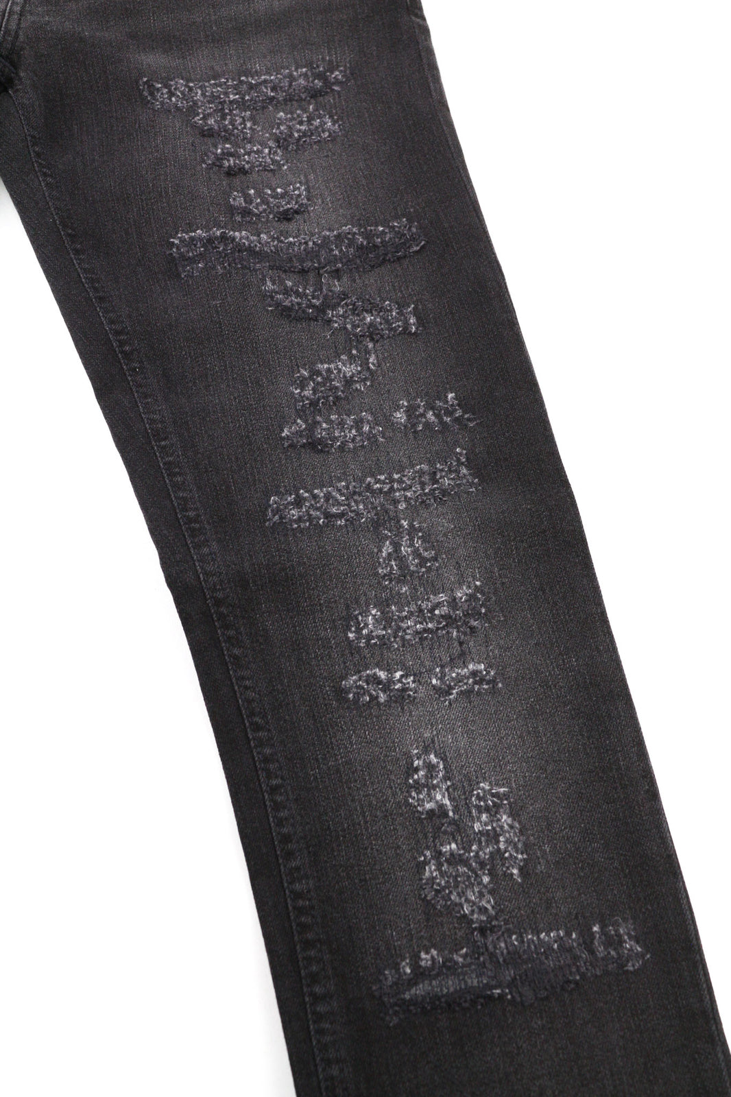 NUDIE Skinny Lin Used Black Men Jeans W28/L32 Organic Cotton Distressed Zip