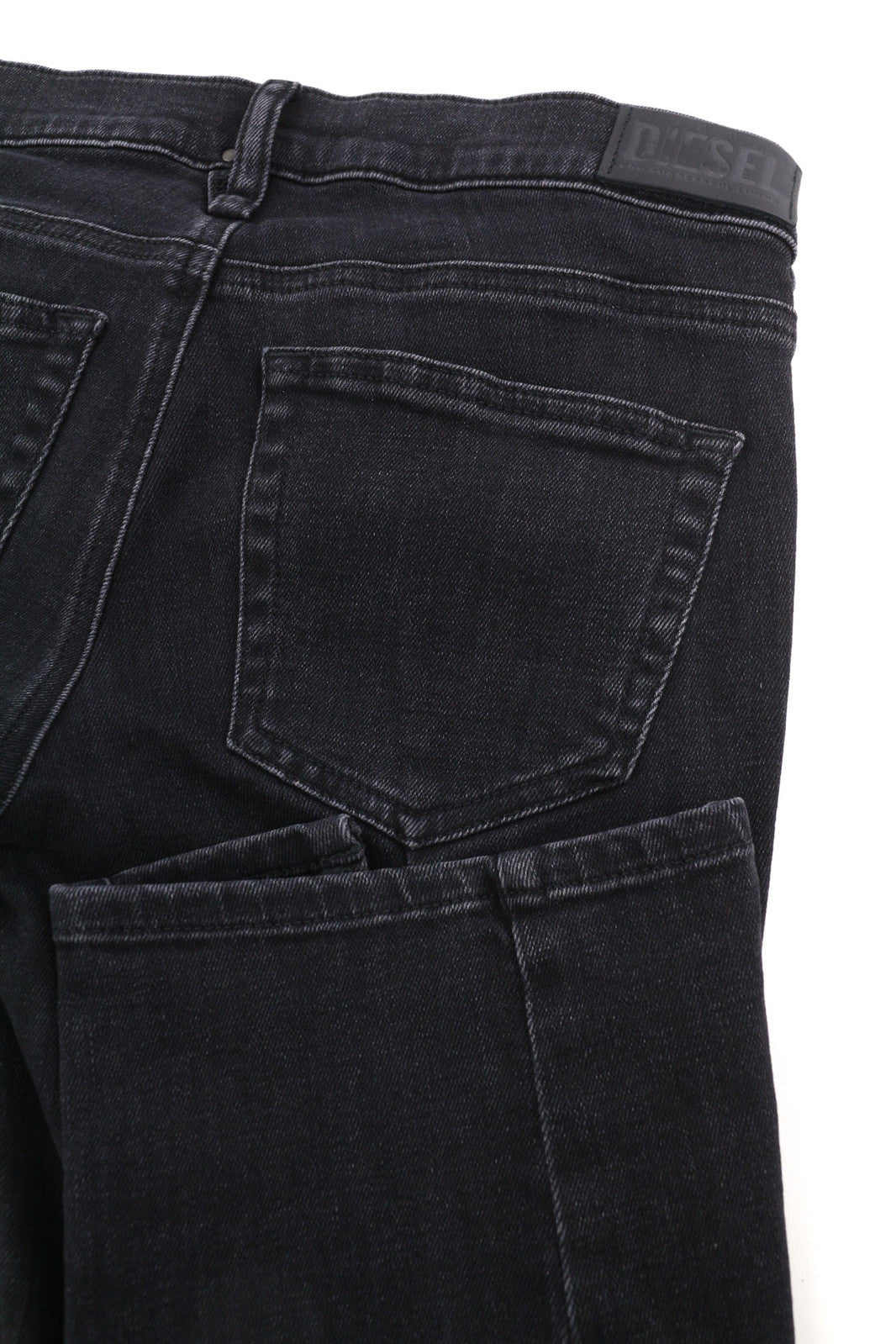 DIESEL D-Ebbey 0870G moteriški džinsai W24/L32 platėjančios, žemo juosmens, tamprūs, juodi 