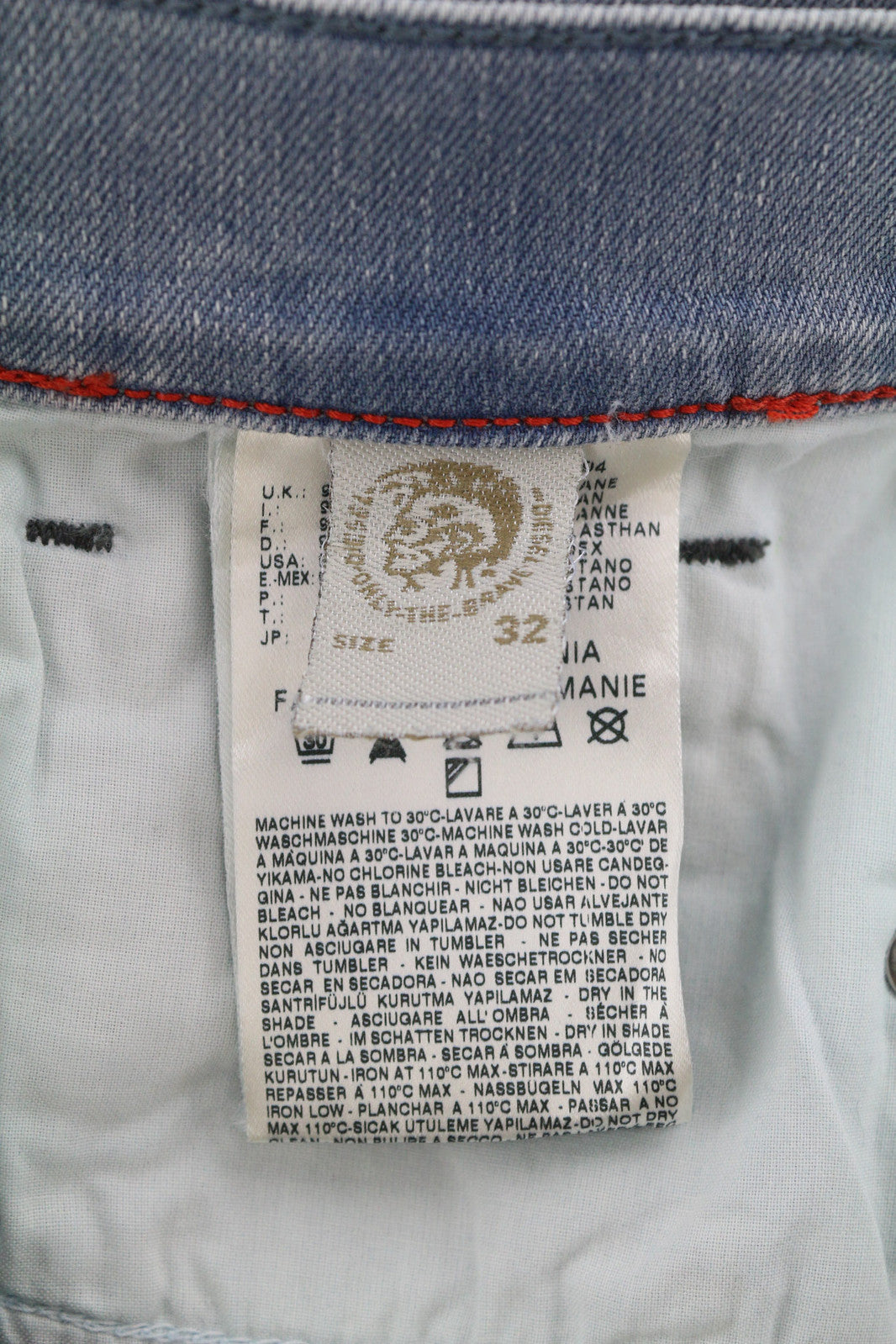 DIESEL Straitzee 0661H Women Jeans W32/L32 Regular Slim Straight Regular Waist