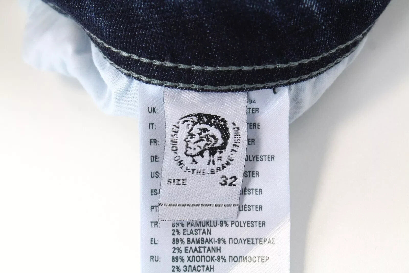 DIESEL Stickker 0687M Mens Jeans W32/L34 Slim Skinny Blue Cotton Wash Stretch