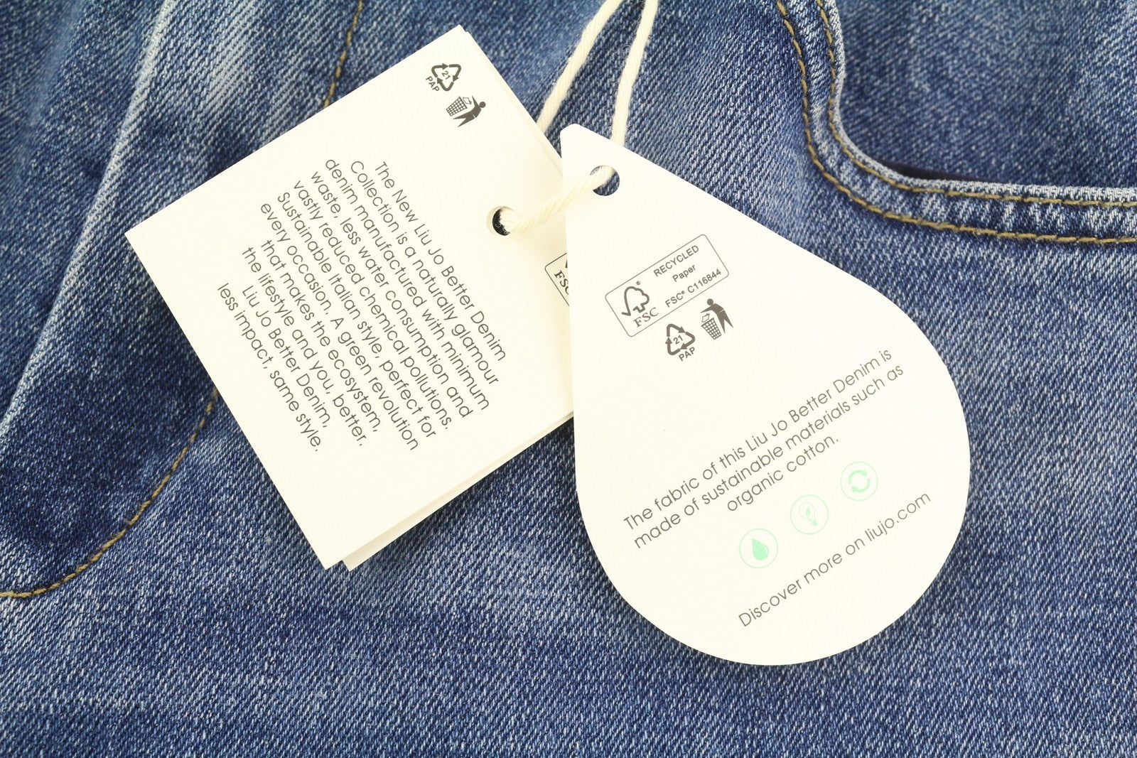 LIU JO Palazzo moteriški džinsai W28 aukštu juosmeniu, skalbto džinso mėlyna, plonas kirpimas, su kišenėmis 