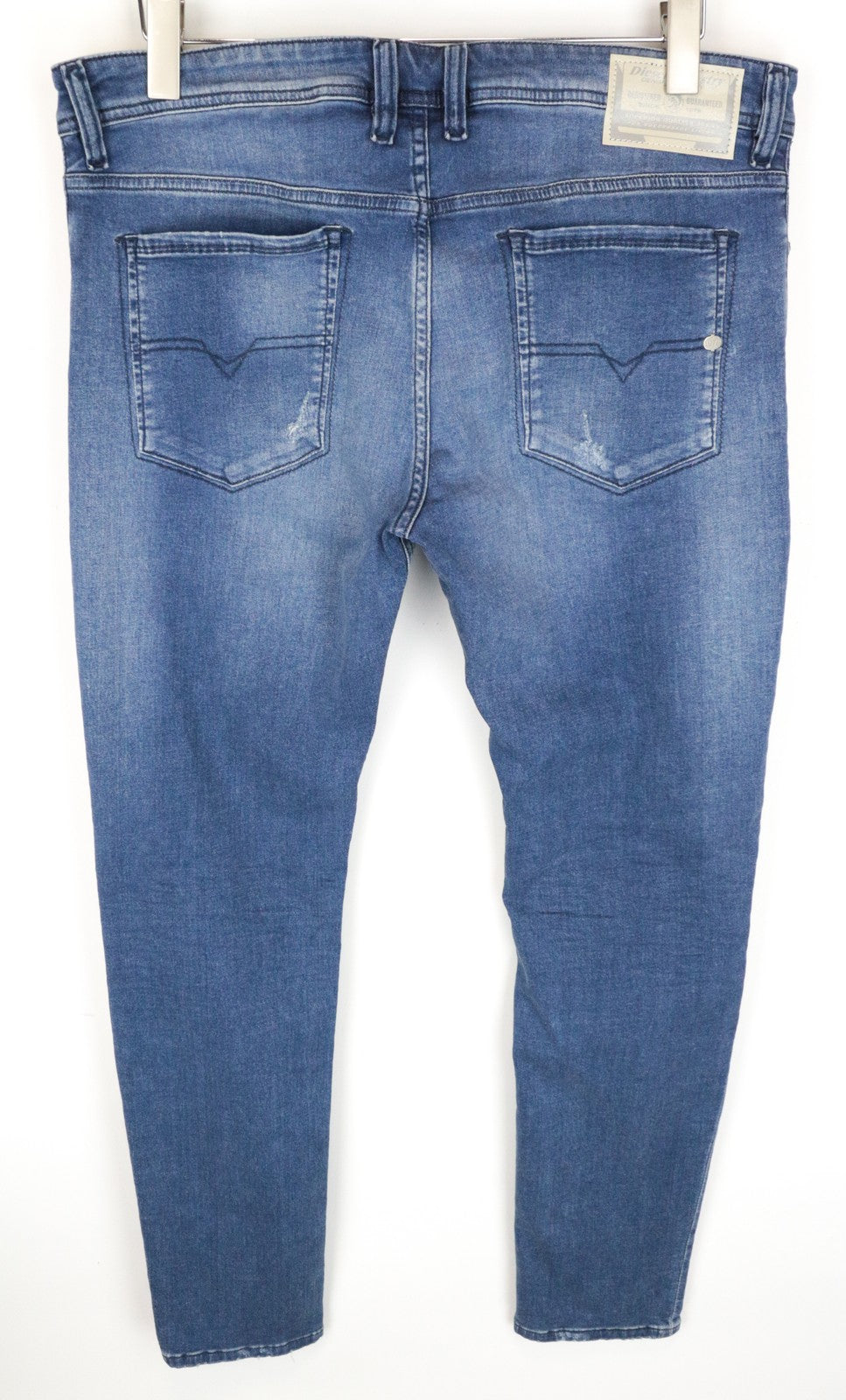 DIESEL Sleenker CN006 vyriški džinsai W36/L32 mėlyni, aptempti, tamprūs 