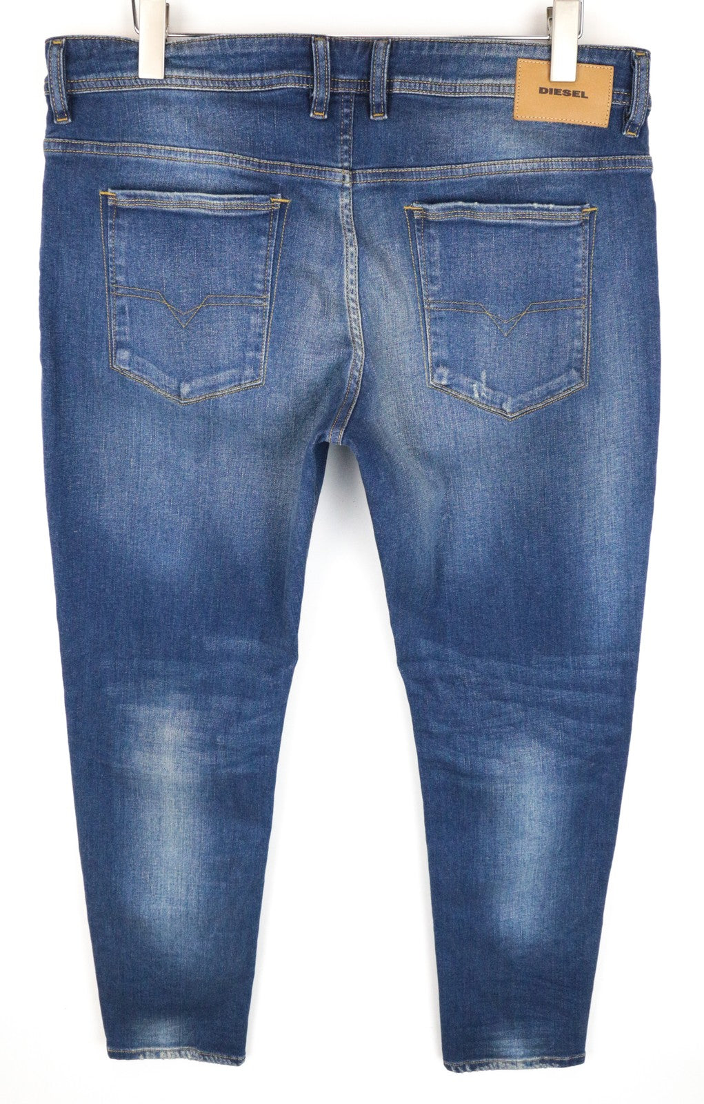 DIESEL Sleenker CN034 Men's Jeans W38/L32 Blue Slim Skinny Ripped Stretch