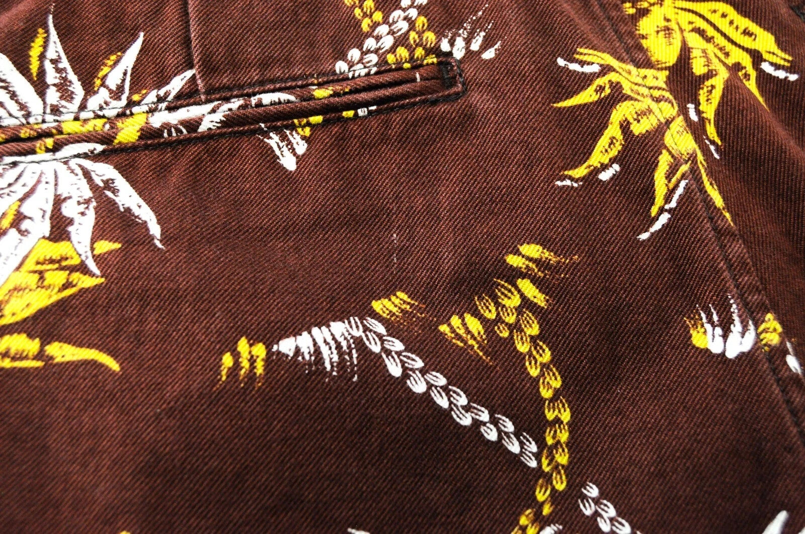 „SCOTCH &amp; SODA“ delnų rašto šortai vyrams W30 rudi medvilniniai „Pure Ams Couture“ vasariniai 