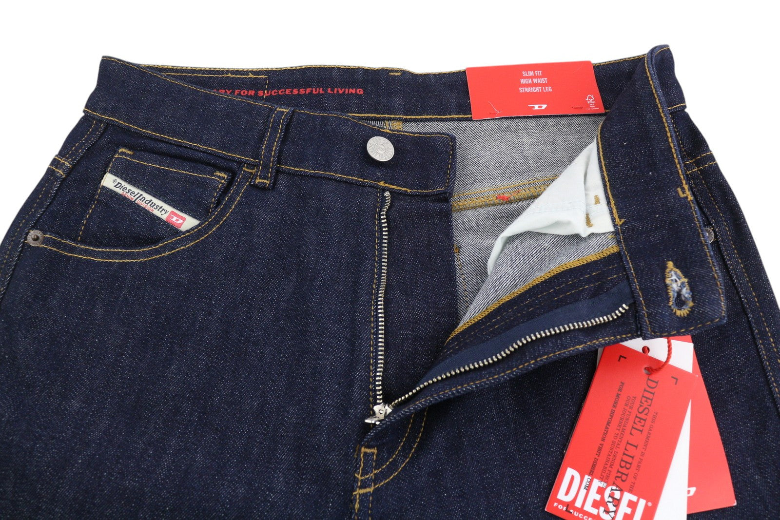 DIESEL 1994 Z9B89 vyriški džinsai W30/L30 Slim Fit tiesaus kirpimo aukštu juosmeniu, mėlyni 