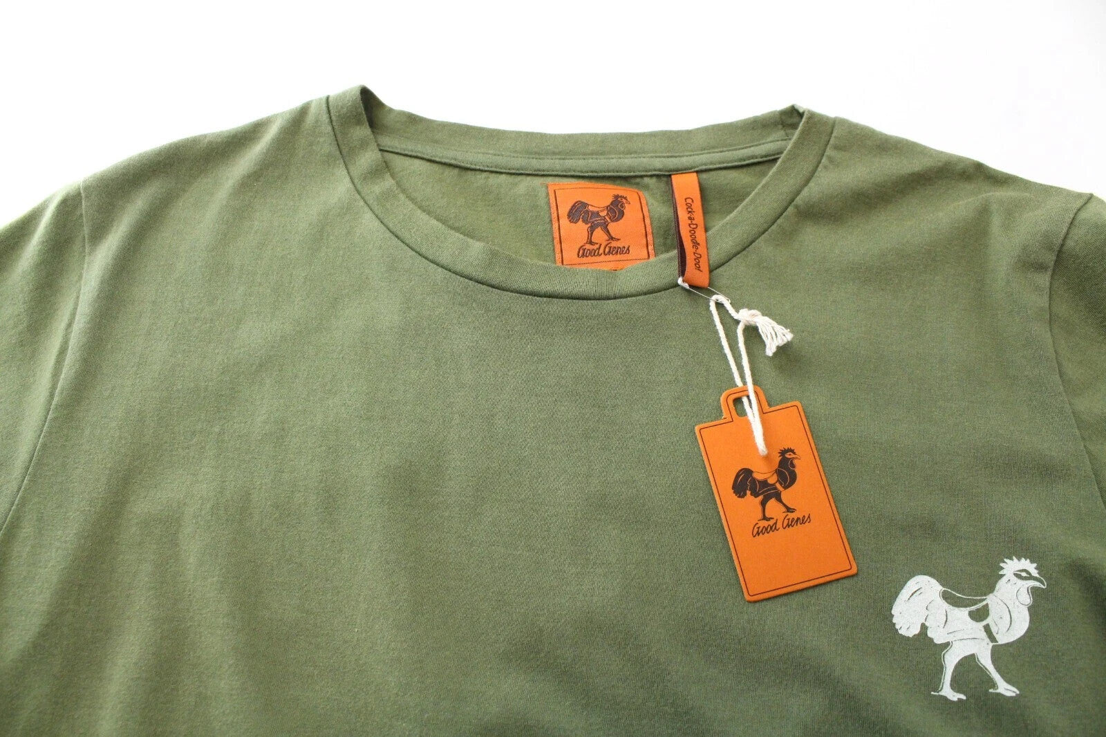 GOOD GENES vyriški marškinėliai S žali trumpomis rankovėmis medvilniniai apvalios iškirptės vienspalviai vasariniai 