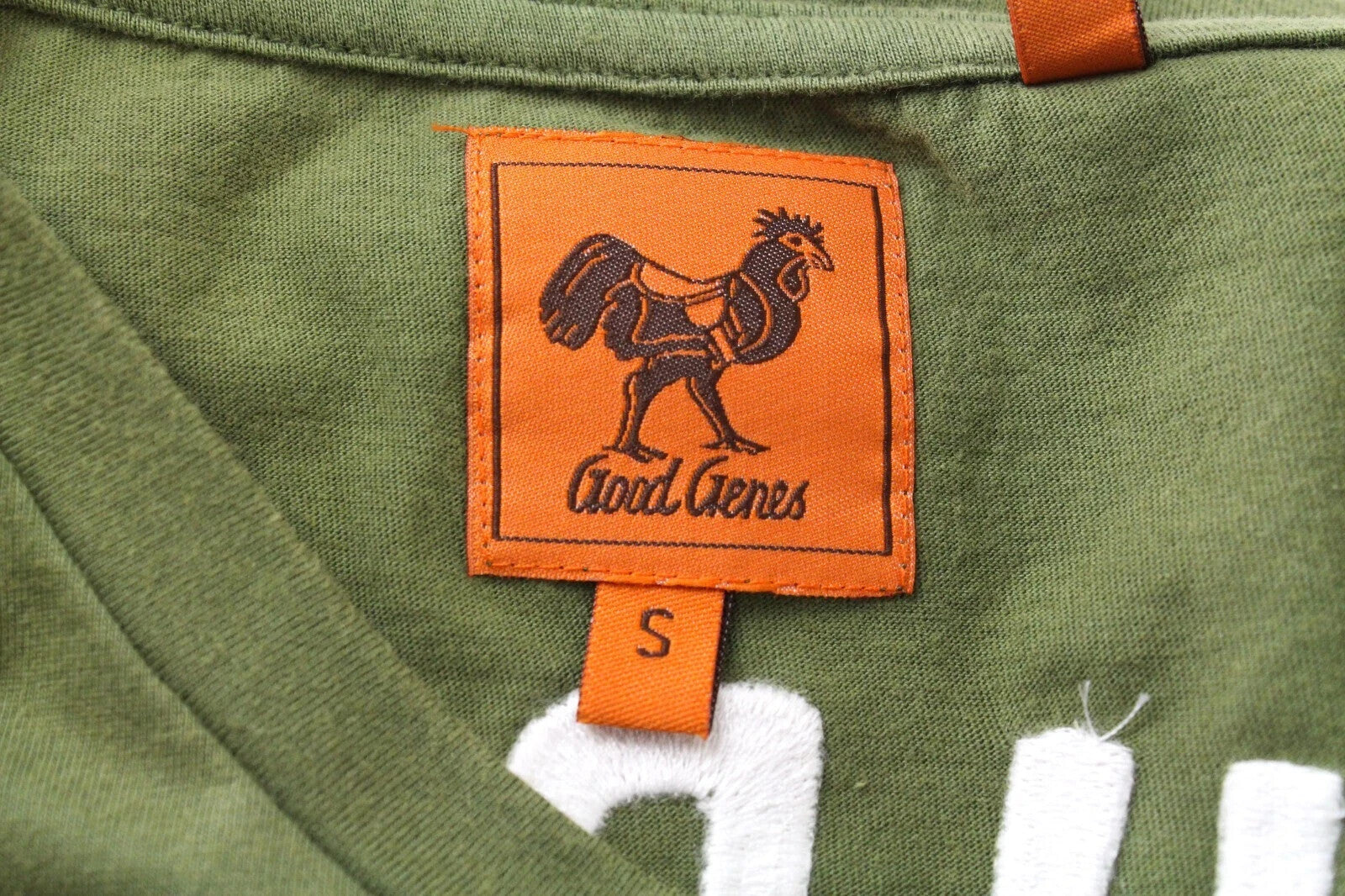 GOOD GENES vyriški marškinėliai S žali trumpomis rankovėmis medvilniniai apvalios iškirptės vienspalviai vasariniai 