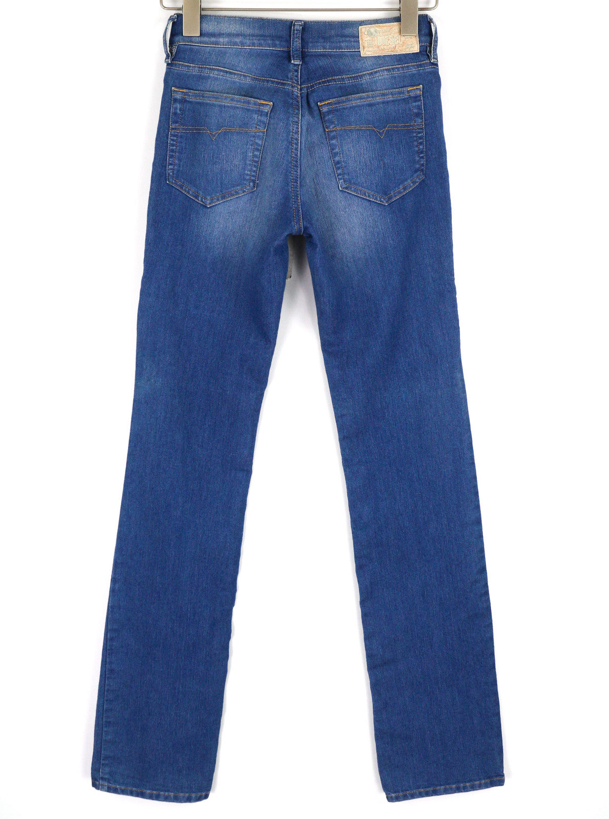 DIESEL Boozee 0661E moteriški džinsai W25/L32 Regular Slim Bootcut, tamprūs, skalbti 