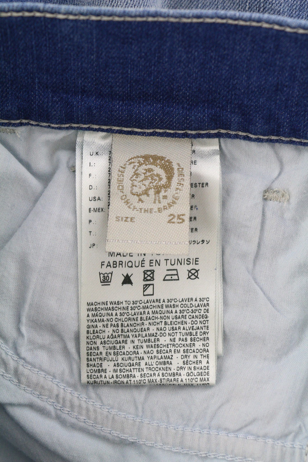 DIESEL Boozee 0661E moteriški džinsai W25/L32 Regular Slim Bootcut, tamprūs, skalbti 