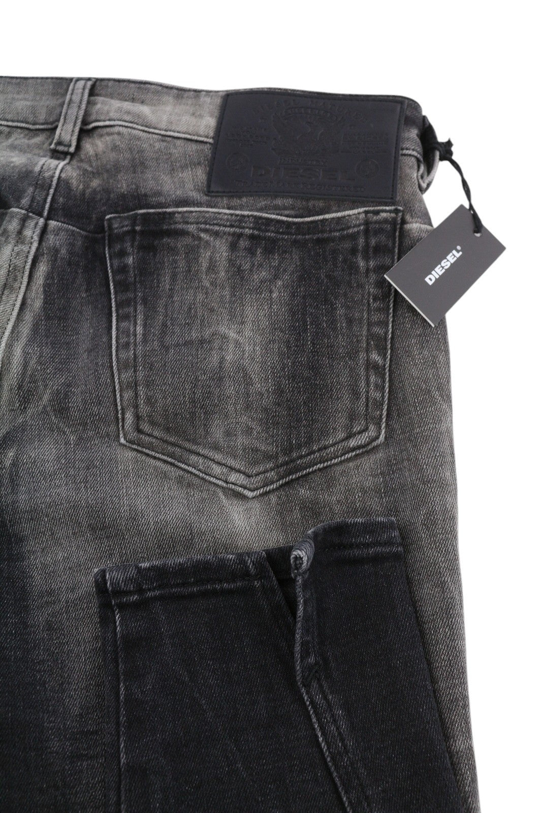 DIESEL D-Jevel 09B18 moteriški džinsai W26/L32 Slim žemo juosmens, tamprūs, skalbti, RRP 250 € 