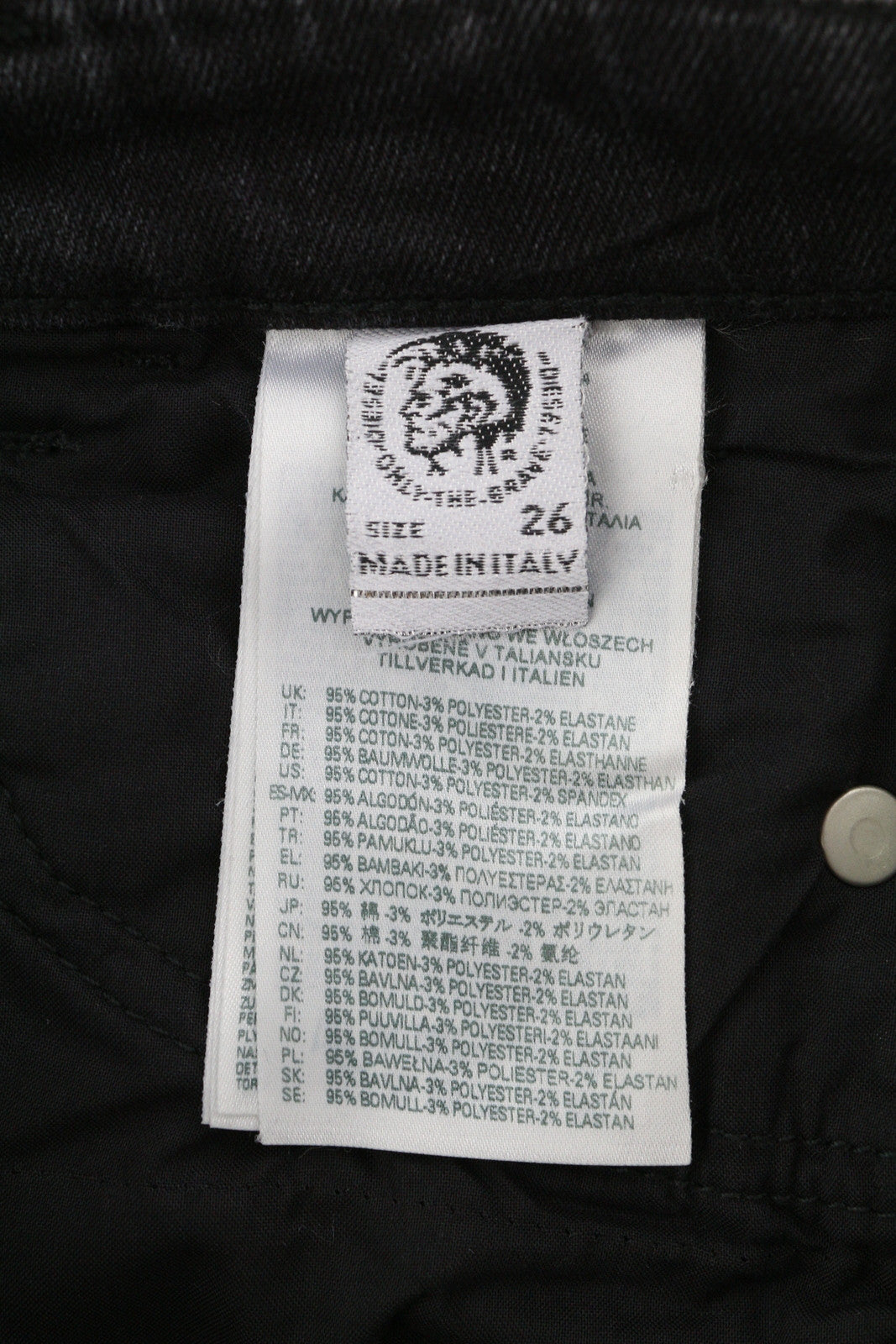 DIESEL D-Jevel 09B18 moteriški džinsai W26/L32 Slim žemo juosmens, tamprūs, skalbti, RRP 250 € 