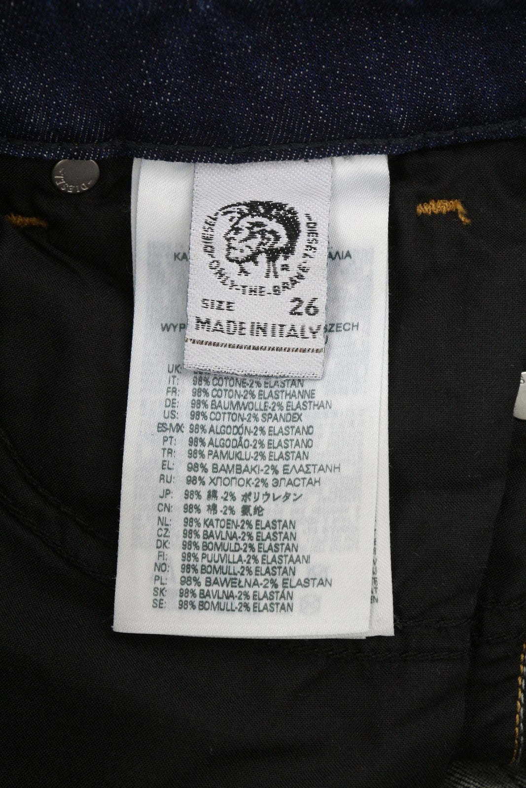 DIESEL D-Jevel 09A30 moteriški džinsai W26/L32 Slim žemo juosmens, tamprūs, skalbti, rekomenduojama kaina – 150 € 