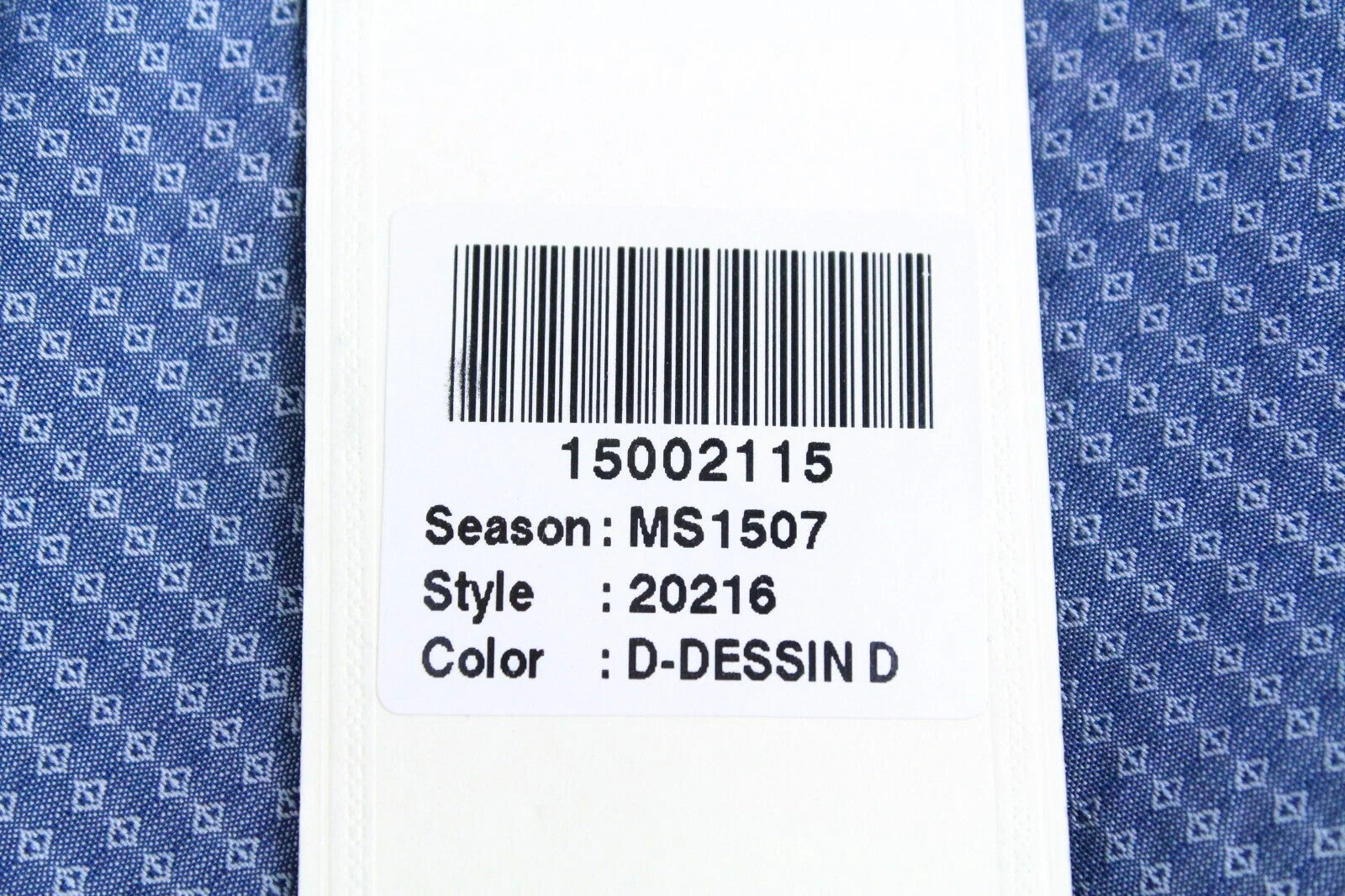 SCOTCH & SODA Atelier Mens Shirt 40/ 15 3/4 Blue Band Collar Pattern