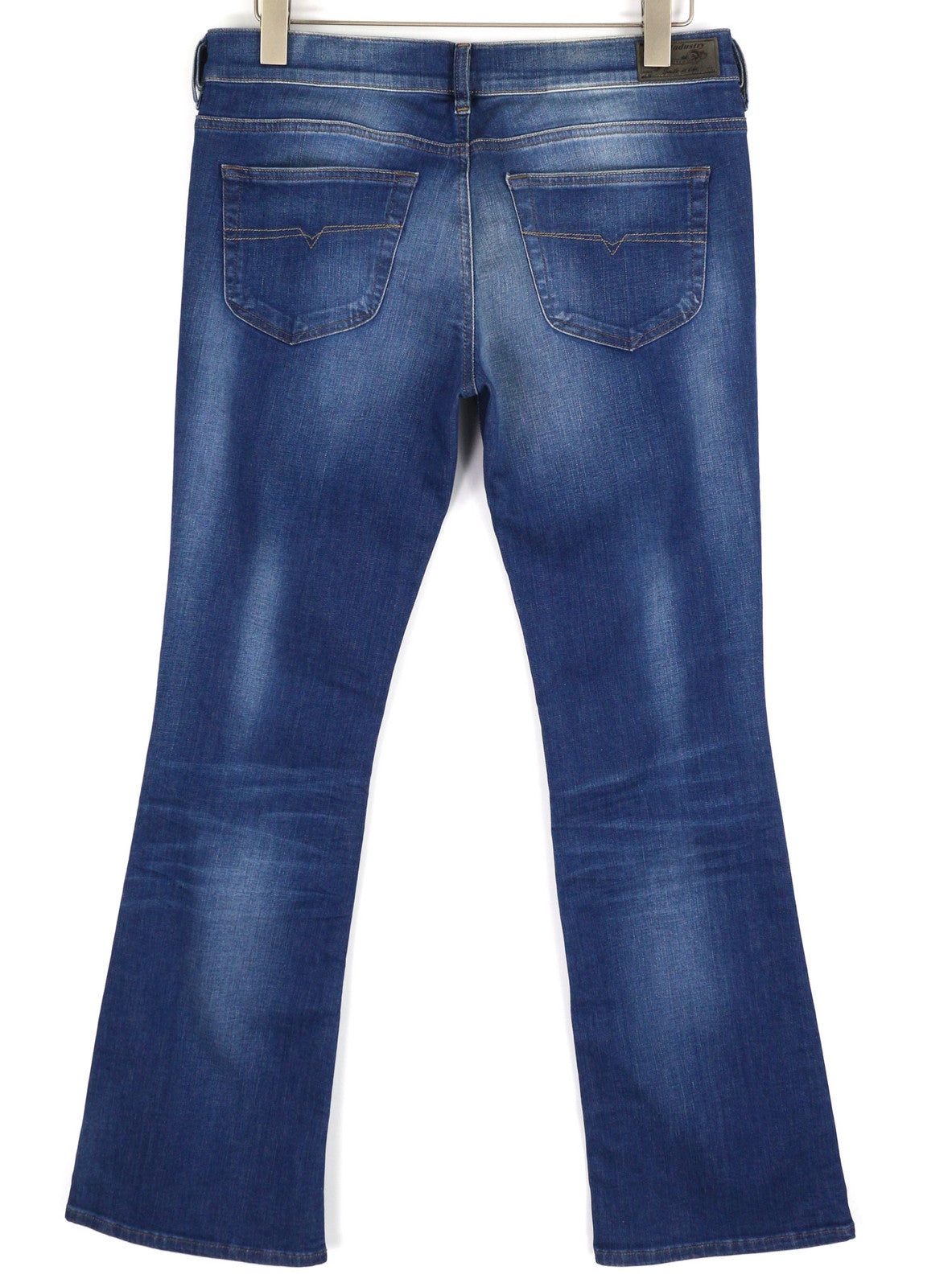 DIESEL žemakulniai 0664S moteriški džinsai W32/L32 Slim cut, žemo juosmens, tamprūs, mėlyni 