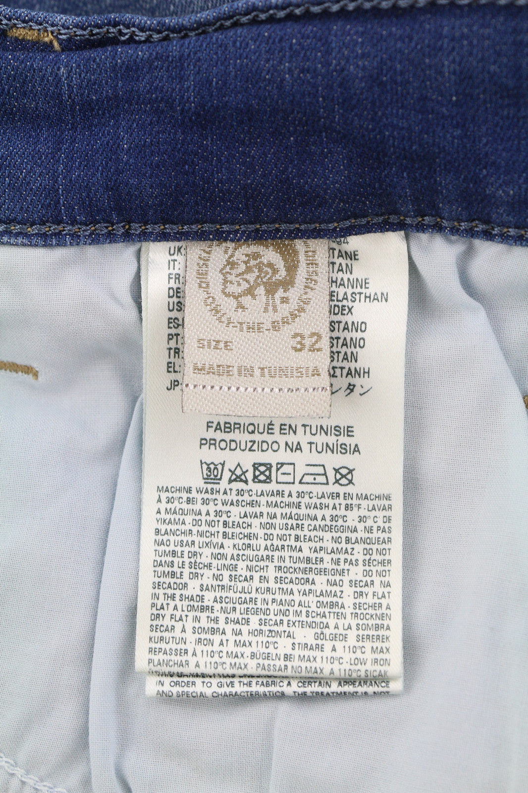 DIESEL žemakulniai 0664S moteriški džinsai W32/L32 Slim cut, žemo juosmens, tamprūs, mėlyni 