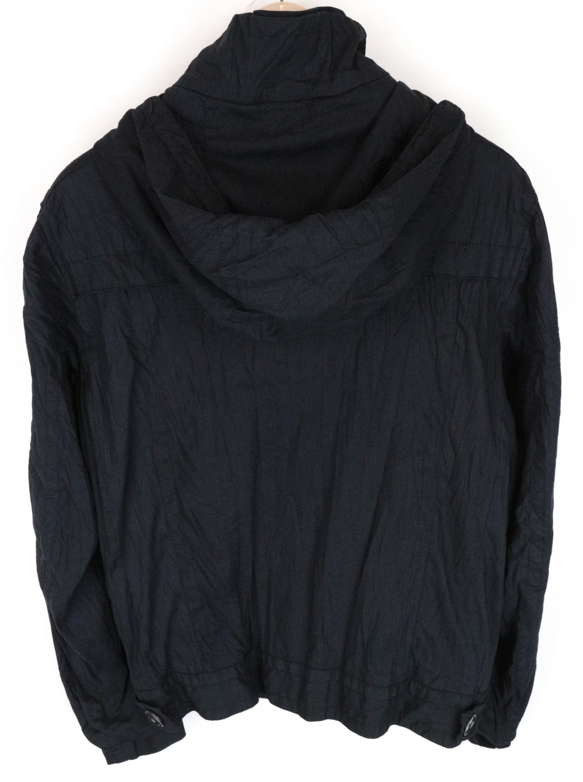 RICHMOND vyriška striukė 48 tamsiai mėlyno mišinio dvigubas gobtuvas lengvas 