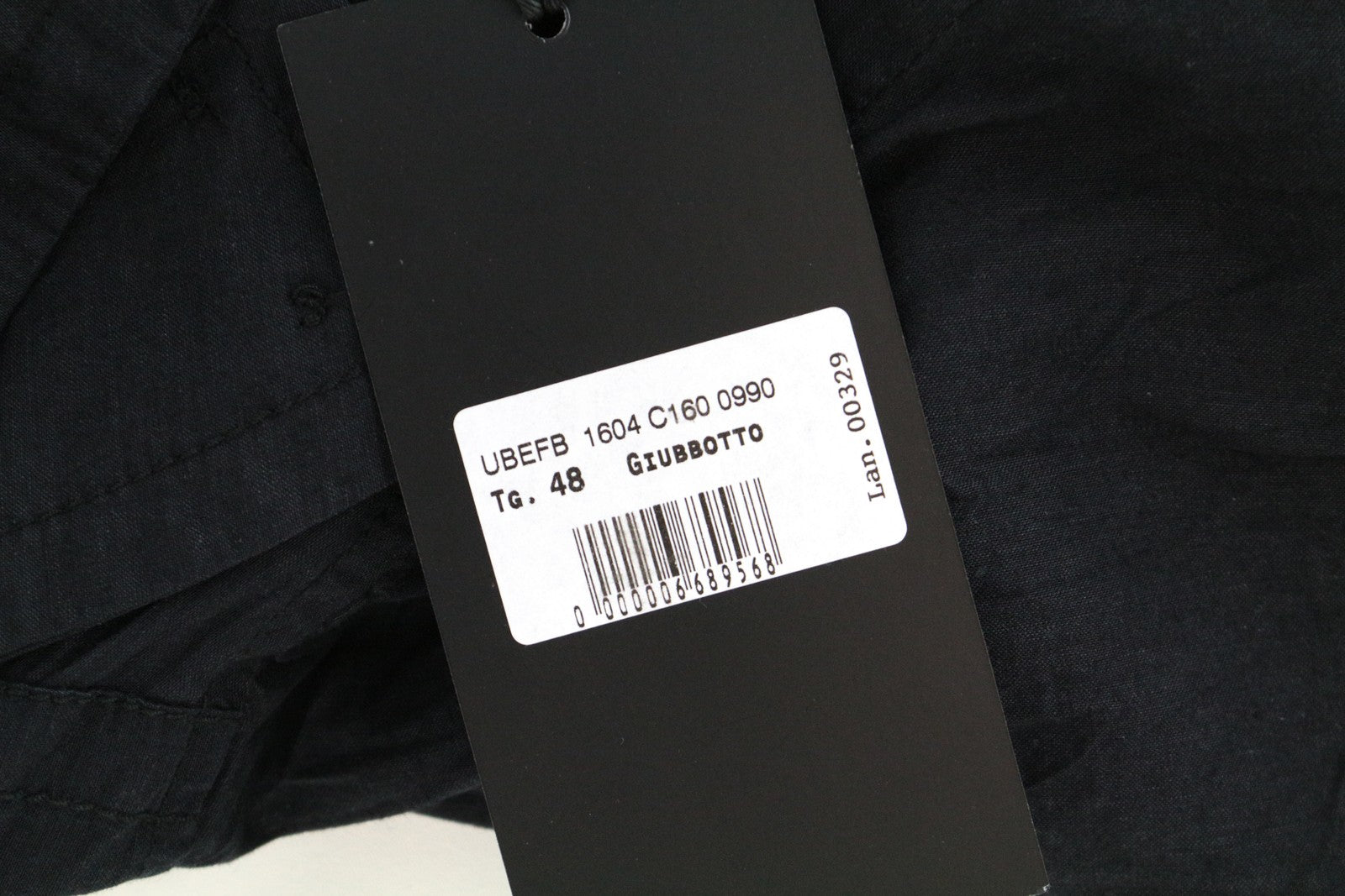 RICHMOND vyriška striukė 48 tamsiai mėlyno mišinio dvigubas gobtuvas lengvas 