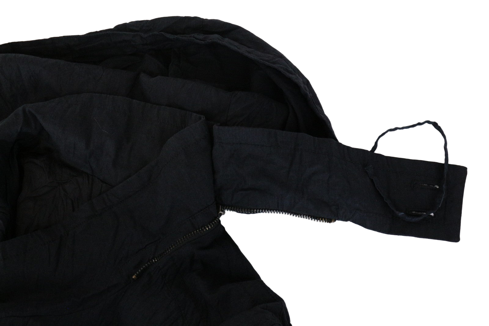 RICHMOND vyriška striukė 48 tamsiai mėlyno mišinio dvigubas gobtuvas lengvas 