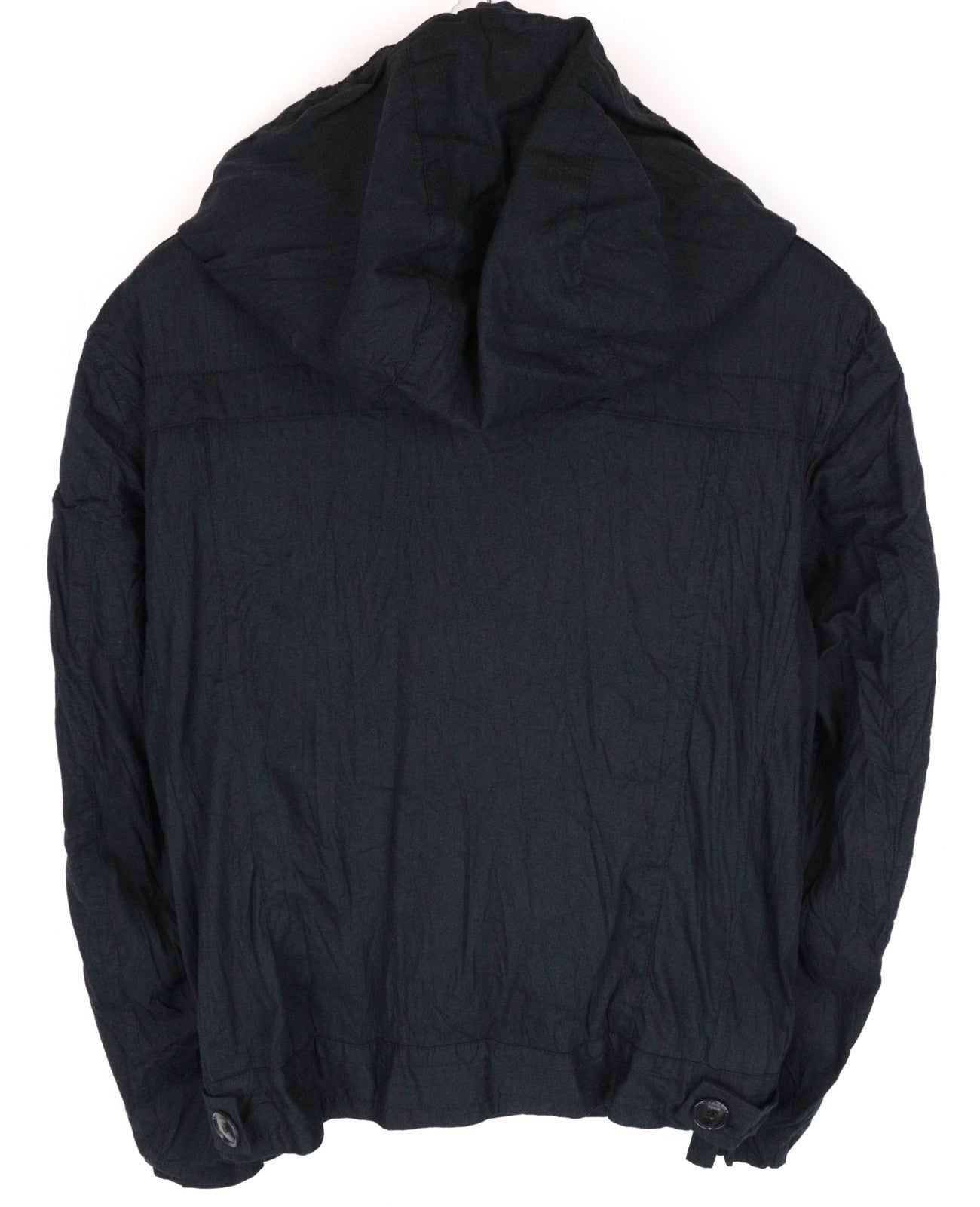 RICHMOND vyriška striukė 48 tamsiai mėlyno mišinio dvigubas gobtuvas lengvas 