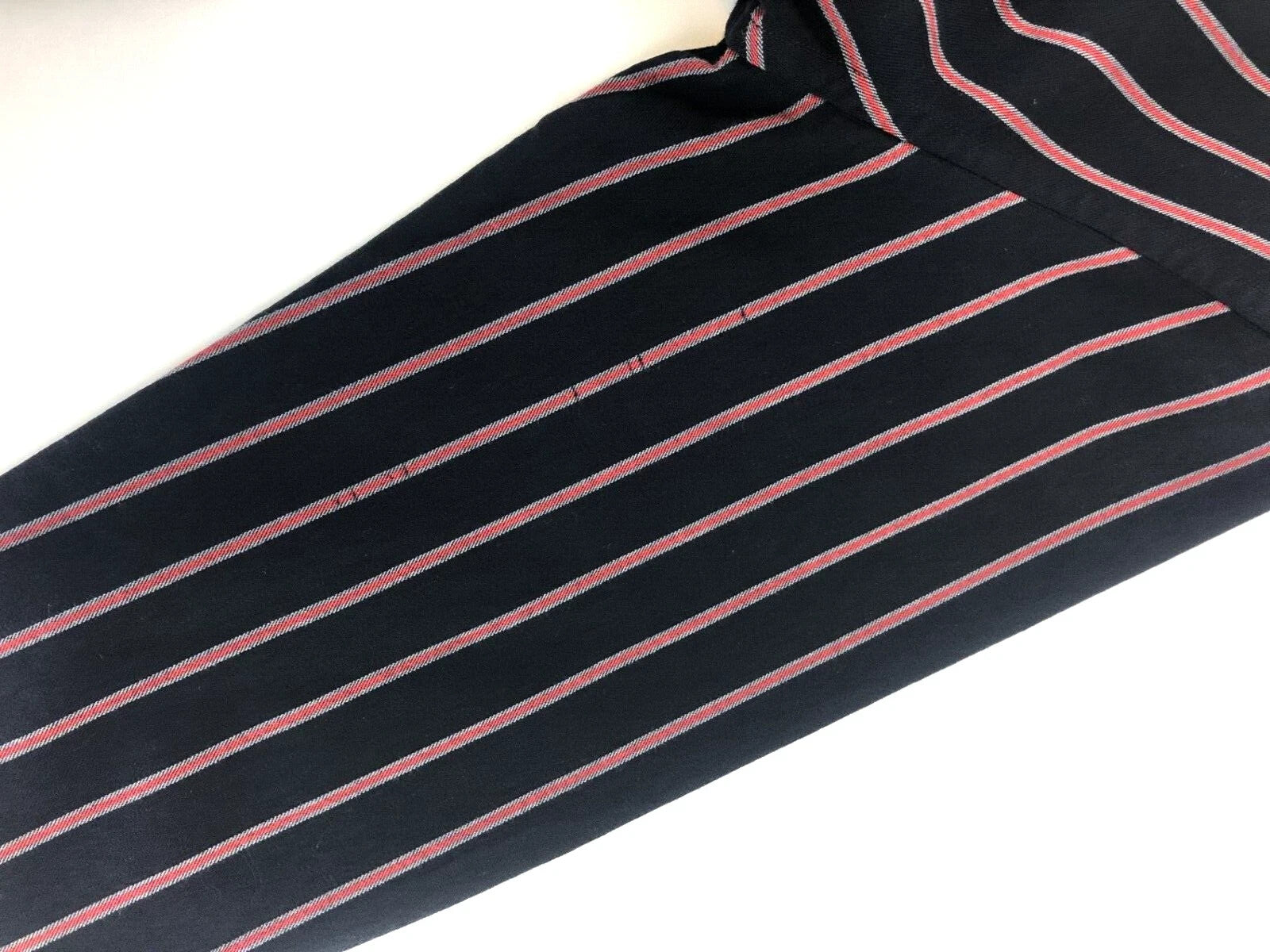 SCOTCH & SODA  Couture Mens Shirt ~XL Navy Pink Cotton Wool Striped Stretch