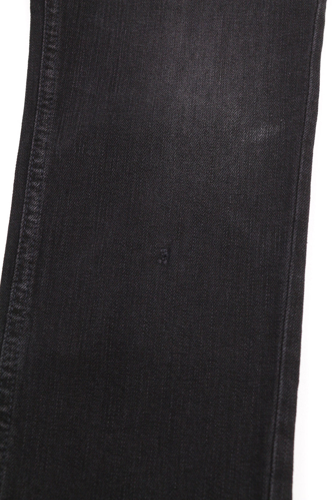 NUDIE Skinny Lin Used Black Men Jeans W29/L32 Zip Organic Cotton Stretch Dark