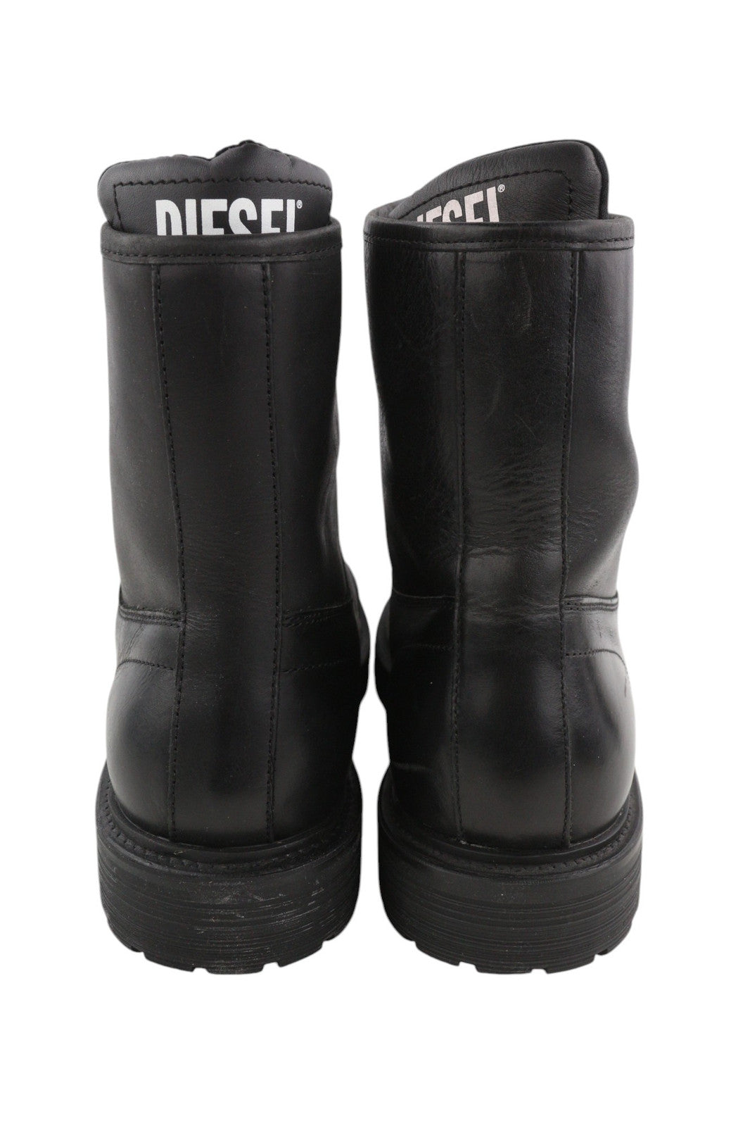 DIESEL D-Alabhama CB vyriški aulinukai, juodi, odiniai, EU44, vidutinio ūgio, RRP 295 €, migdolų nosis. 