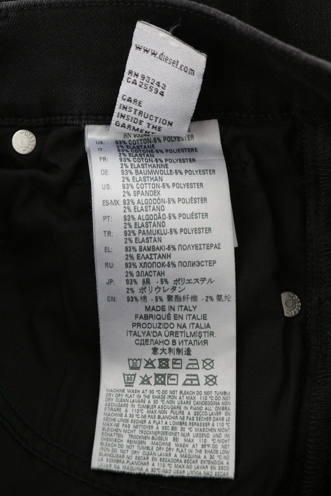 DIESEL D-Roisin 069MZ moteriški džinsai W26/L32 itin aptempti aukštu juosmeniu, tamprūs džinsai 