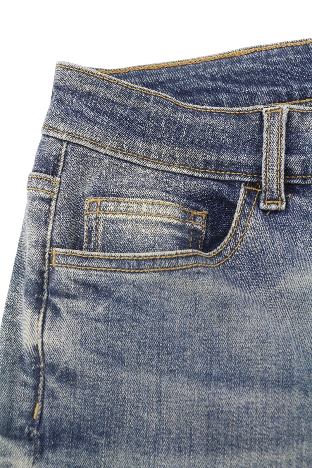 LIU JO Beat Low moteriški džinsai W28 Bootcut Fit Zip Fly Washed Denim Blue Pockets 