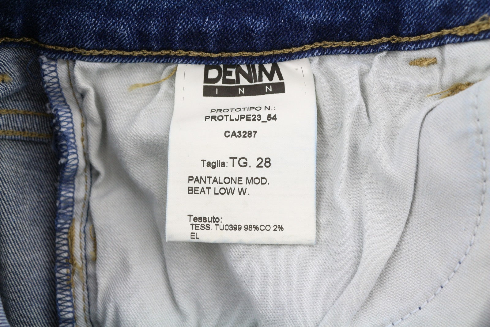 LIU JO Beat Low moteriški džinsai W28 Bootcut Fit Zip Fly Washed Denim Blue Pockets 