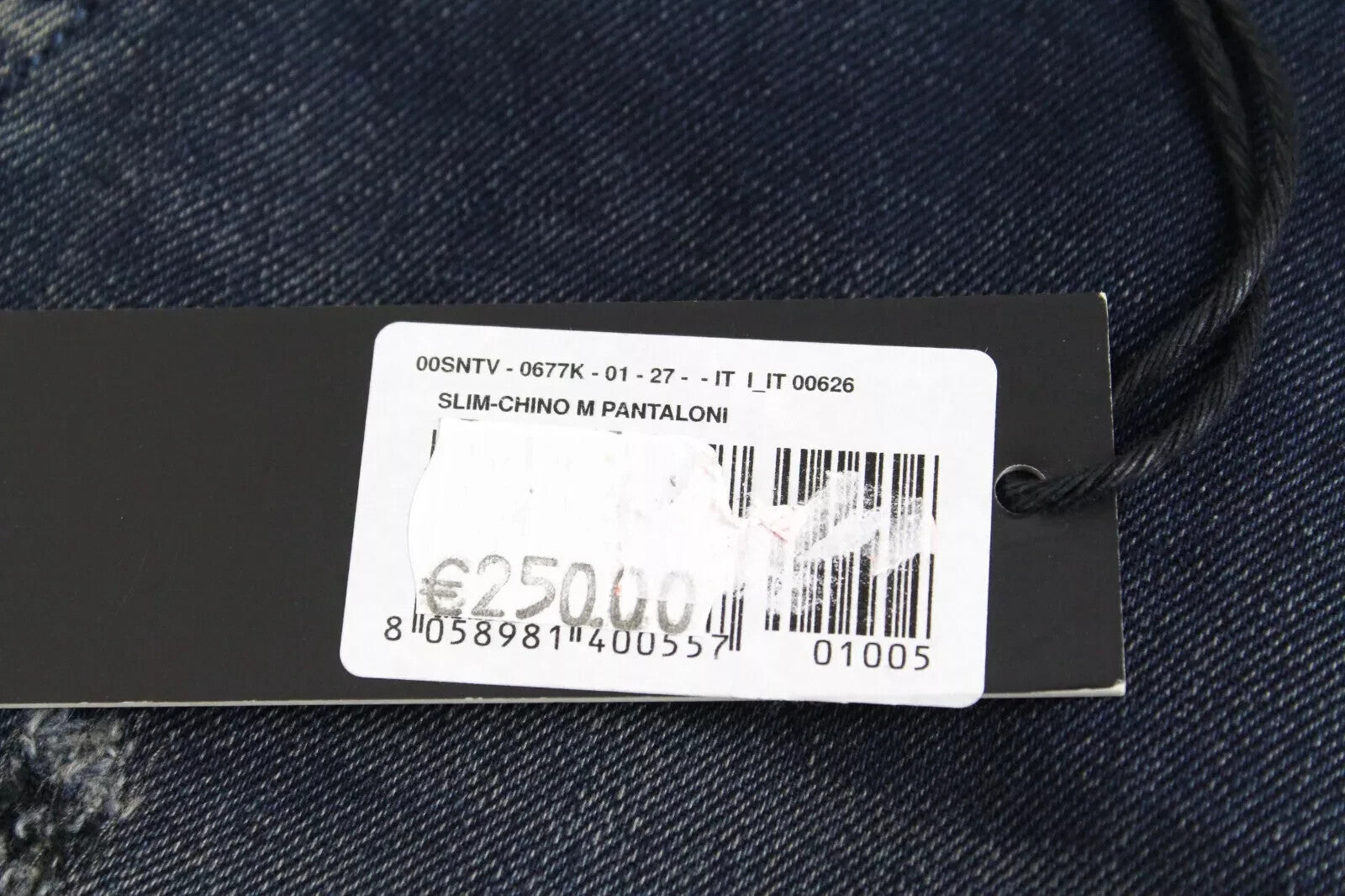 DIESEL Slim-Chino M 0677K Mens Jeans W27 Washed Distressed Cotton Stretch