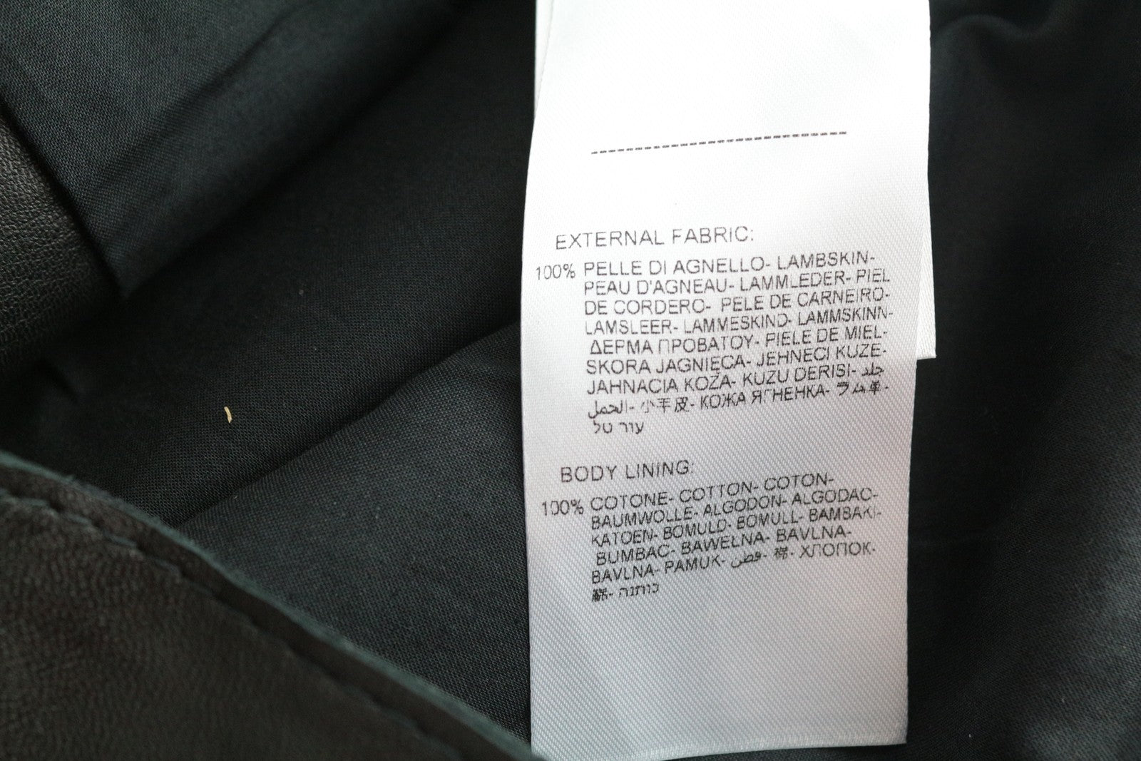 REPLAY Men's Jacket S Black Leather Single Zipped RRP€399