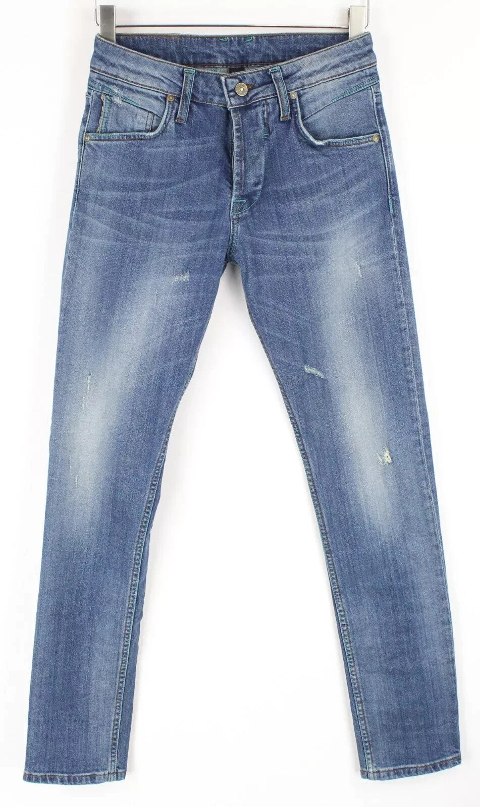 TAKESHY KUROSAWA Power Mens Jeans W28 Slim Distressed Stretch Cotton