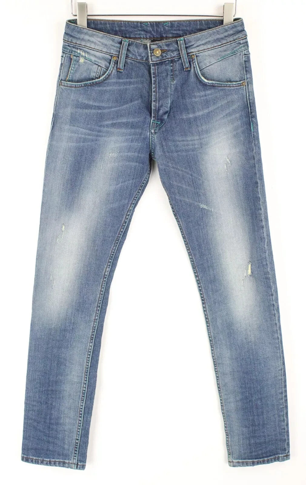 TAKESHY KUROSAWA Power Mens Jeans W29 Slim  Distressed Cotton Stretch