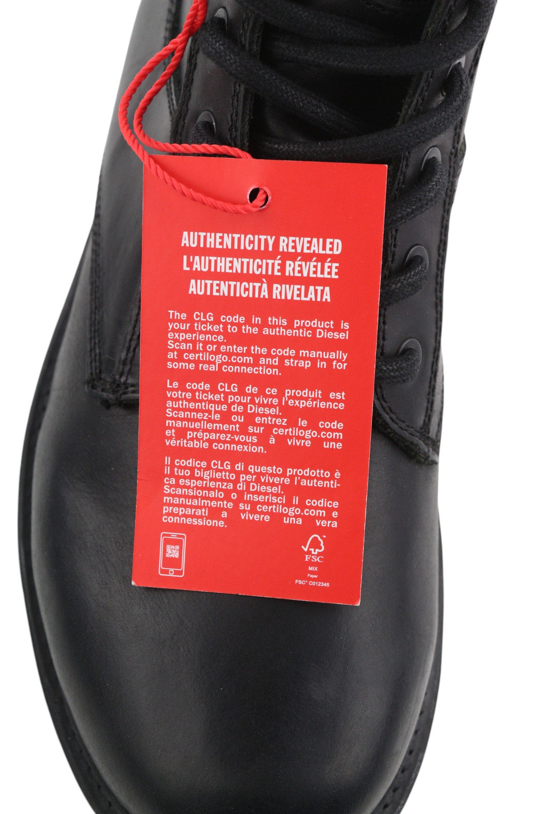 DIESEL D-Alabhama CB vyriški batai, juodi, odiniai, vidutinio ūgio, EU43, RRP295, migdolų nosis.