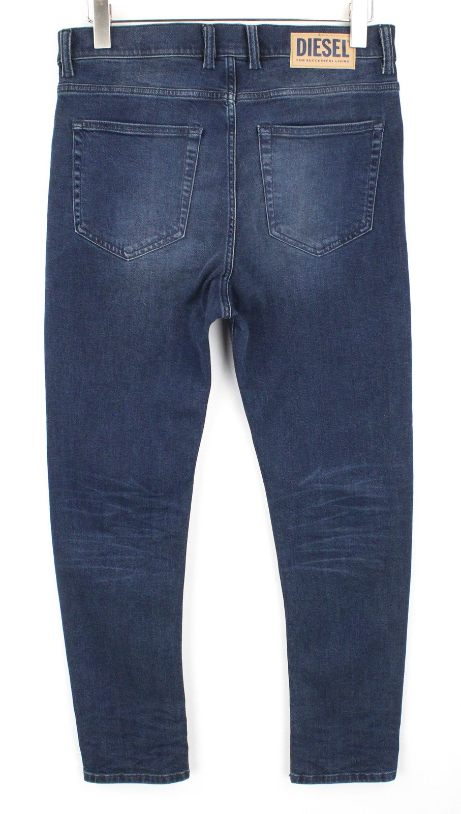 DIESEL D-Vider 084AU vyriški džinsai W29/L30 morkų kirpimo tamprūs džinso mėlyni 