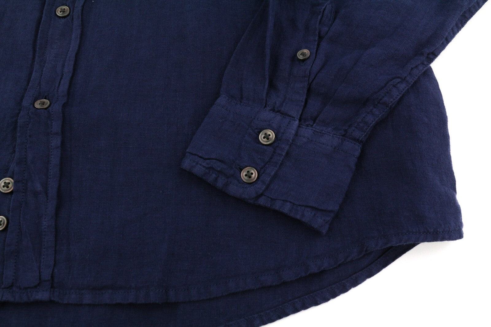 DIESEL S-East-Long-Lin vyriški marškinėliai, L, Western lininiai, rekomenduojama kaina – 175 €, tamsiai mėlyni. 