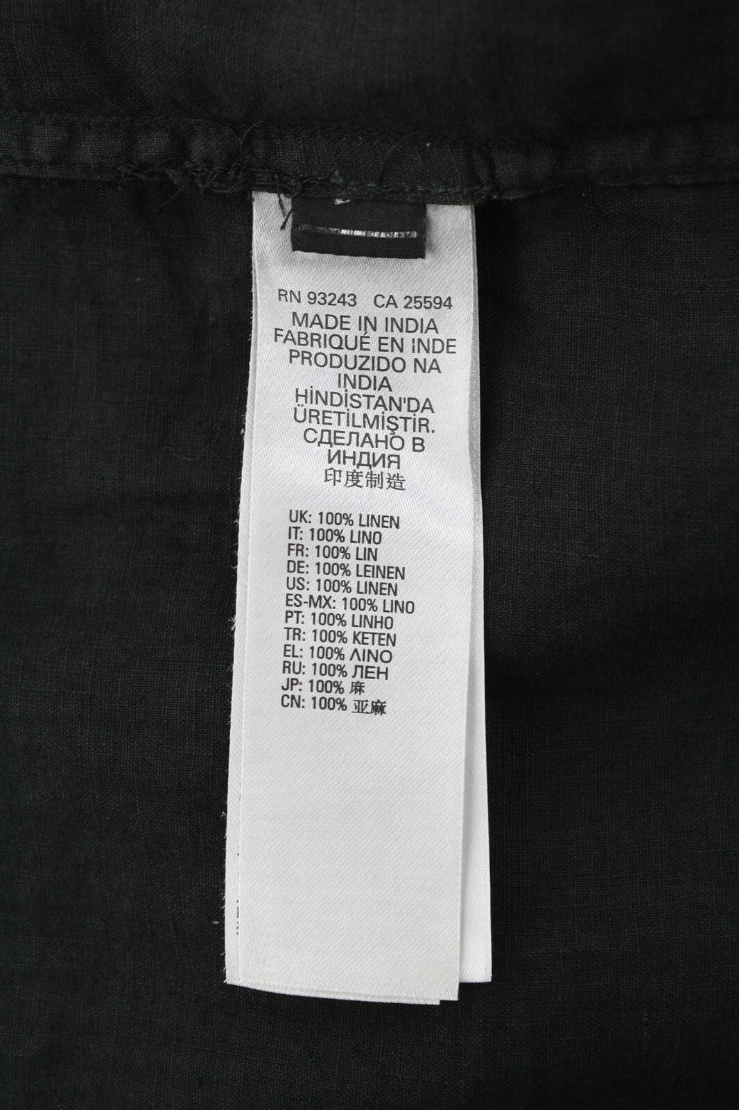 DIESEL S-East-Long-Lin vyriški marškinėliai, L, vakarietiški lininiai, rekomenduojama kaina – 175 €, juodi. 