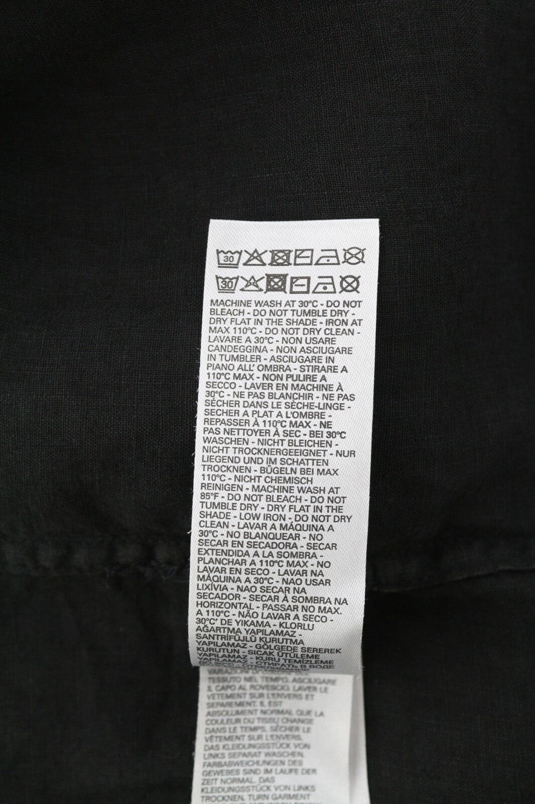 DIESEL S-East-Long-Lin vyriški marškinėliai, L, vakarietiški lininiai, rekomenduojama kaina – 175 €, juodi. 