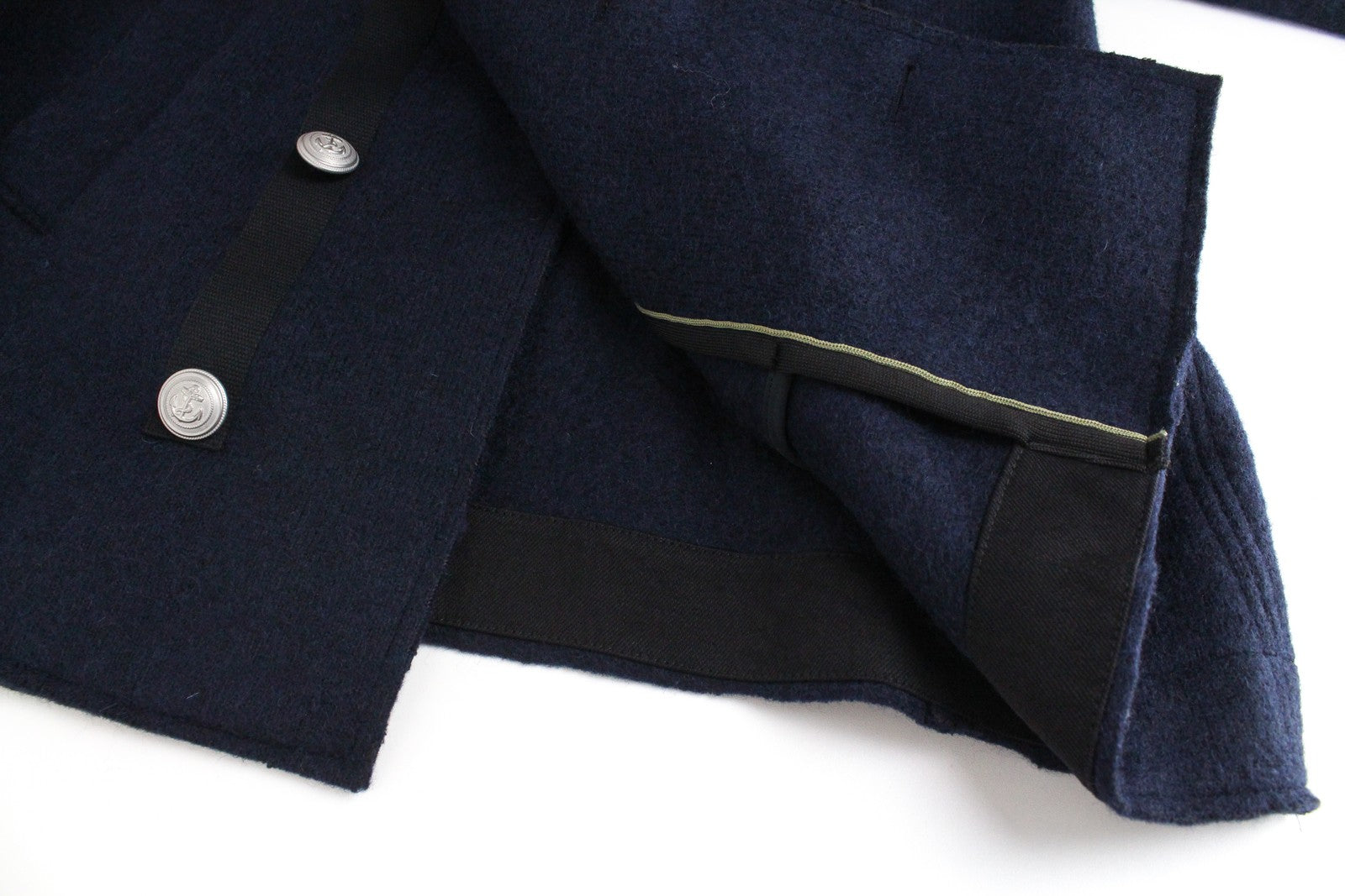 REPLAY vyriška striukė XL dydžio, tamsiai mėlyna, vilnos mišinio, dviguba apykakle, pamušalu. RMK 329 € 