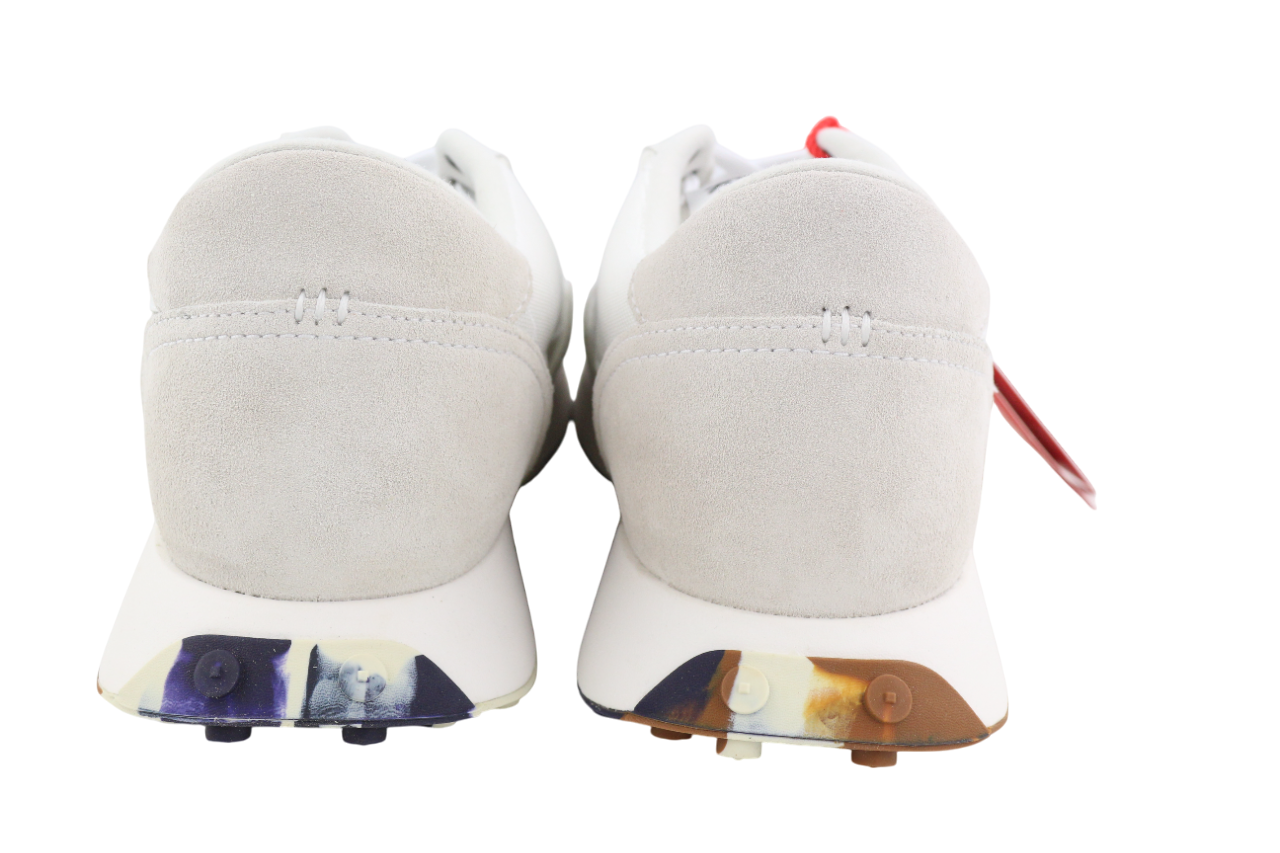 DIESEL S-Racer-Lc vyriški sportbačiai, EU45, balti, zomšiniai, odiniai, RRP 195 €